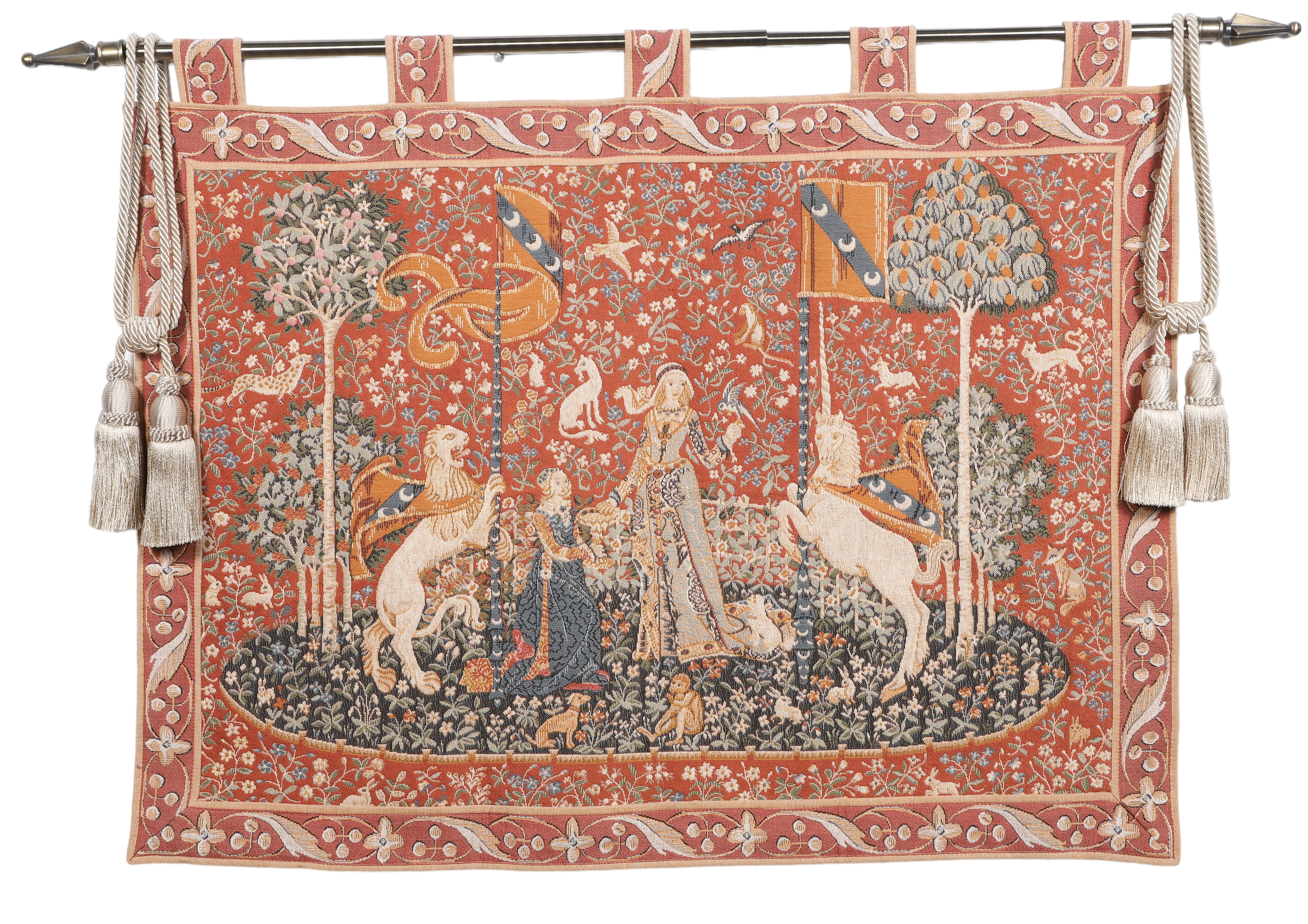 Lady and the Unicorn tapestry wall 2e1b59