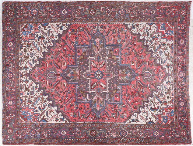 611 X 94 Heriz Rug, good condition,