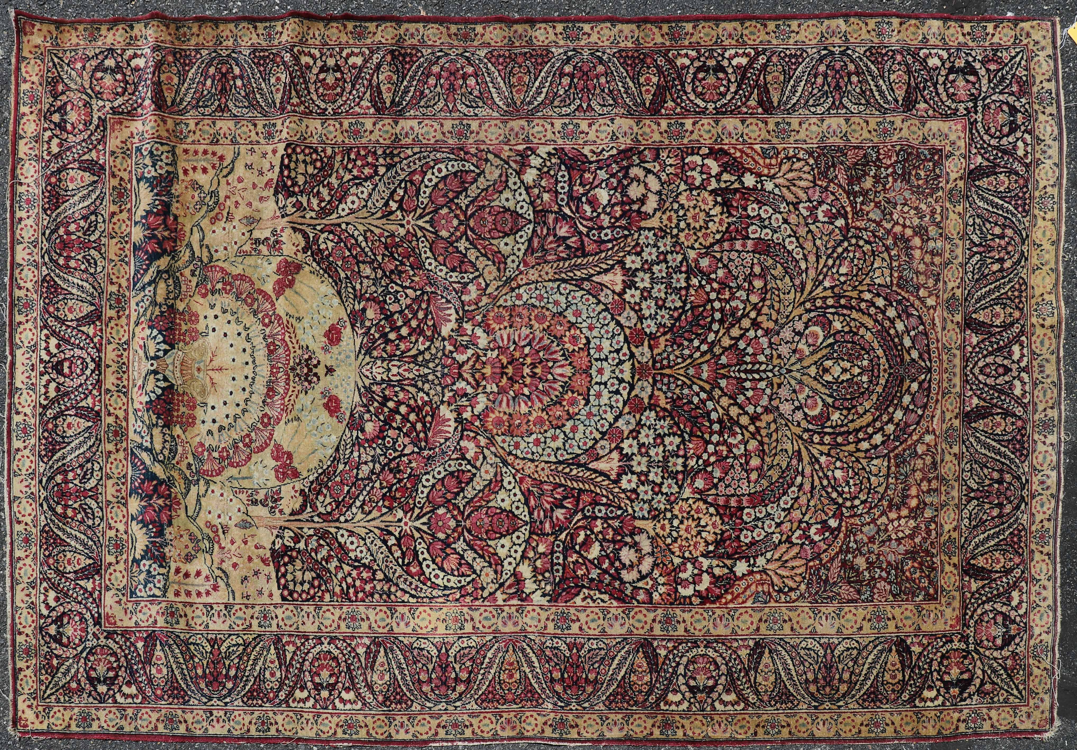 4 5 x 7 Kirman Prayer rug considerable 2e1b90