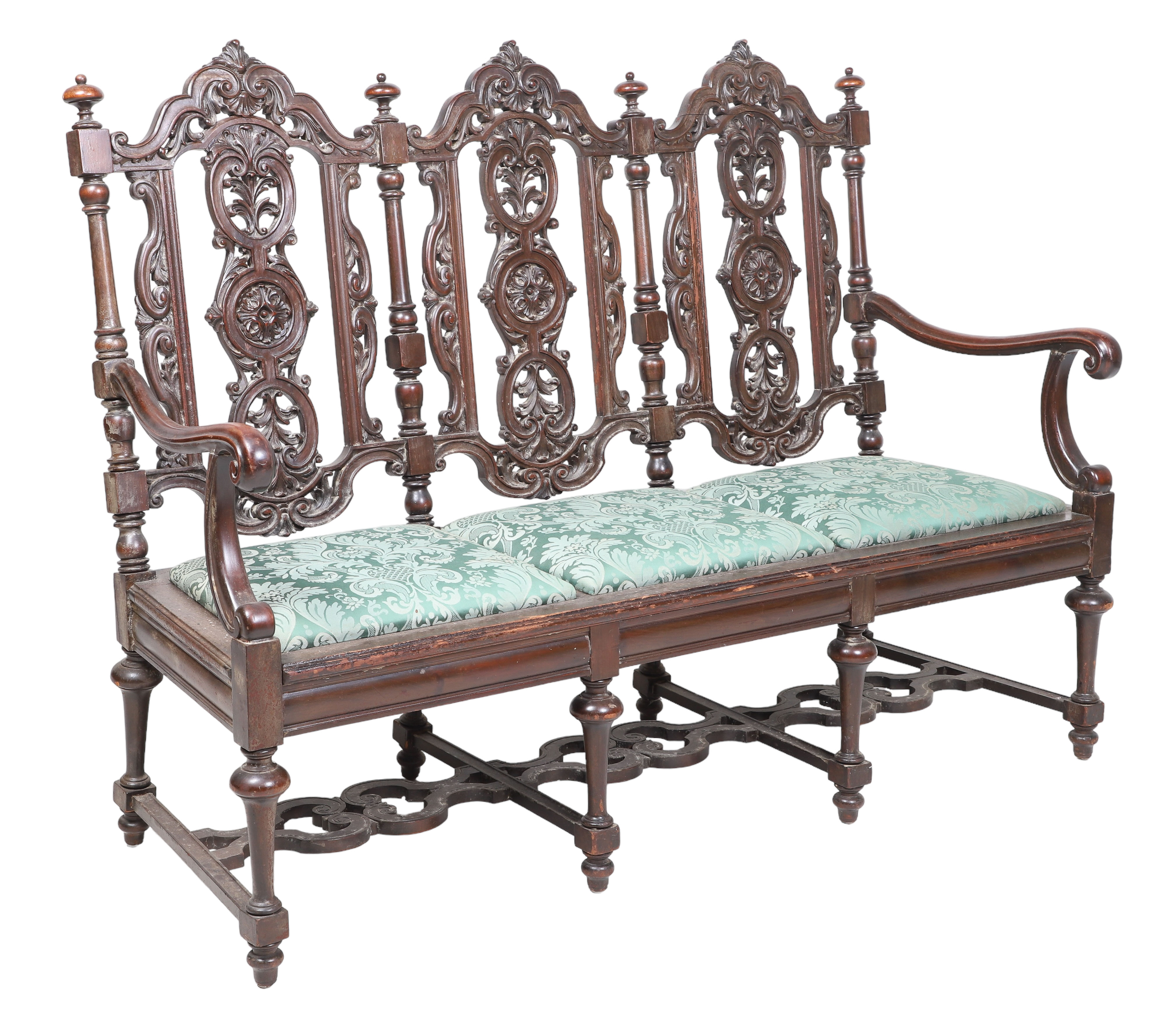 Carved walnut Rococo style three 2e1ba0