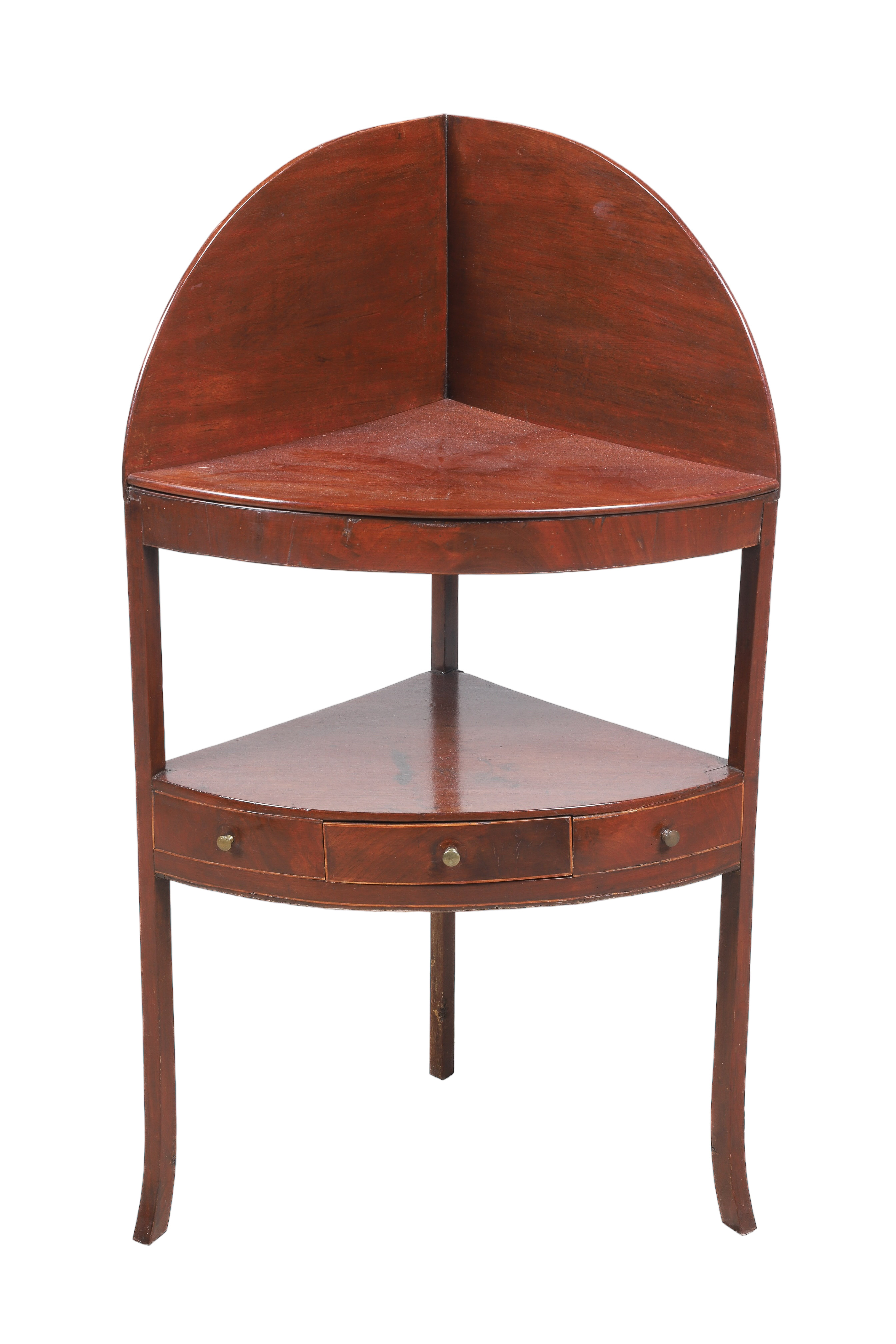 Georgian Mahogany corner washstand,