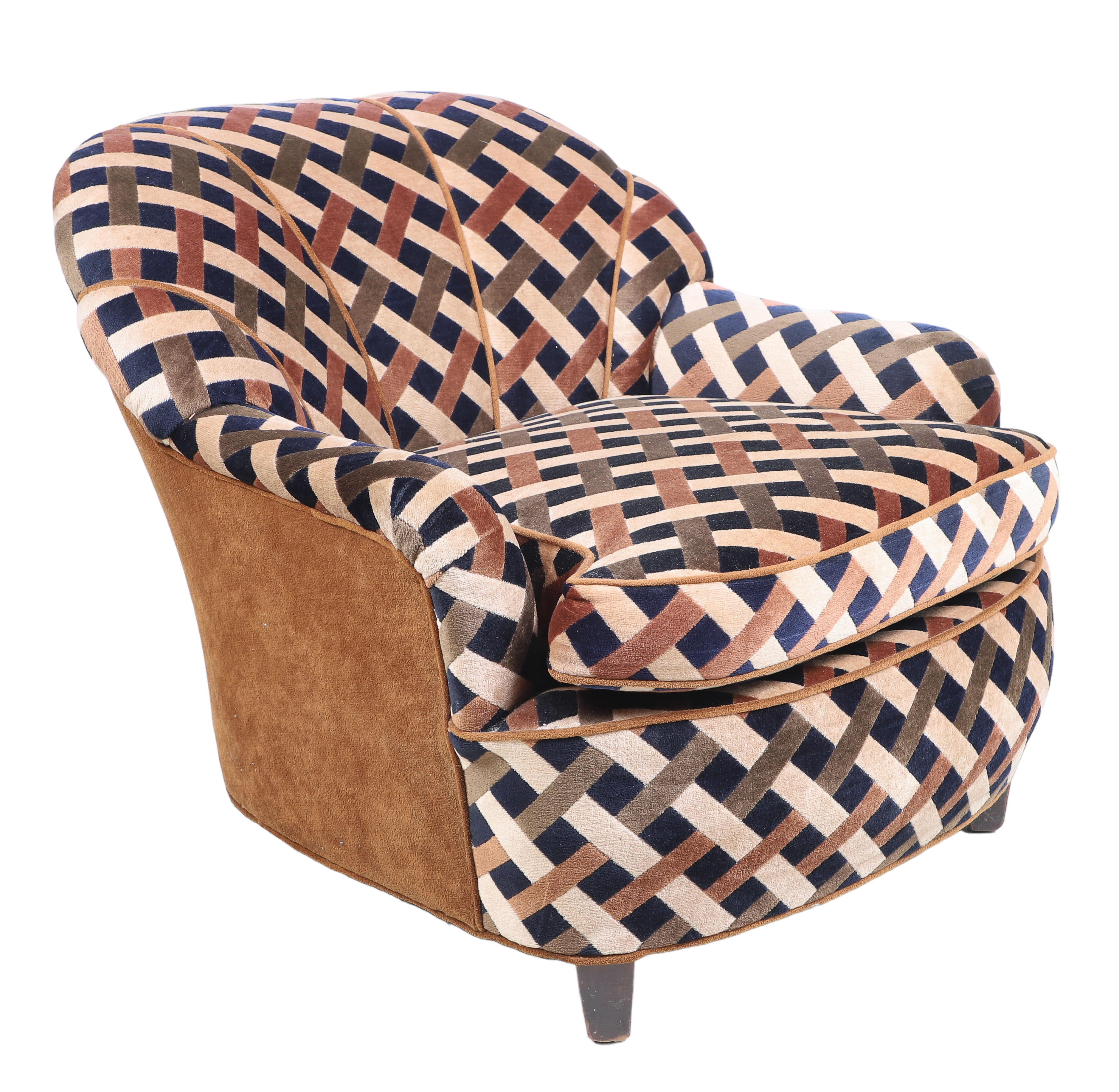 Milo Baughman style upholstered