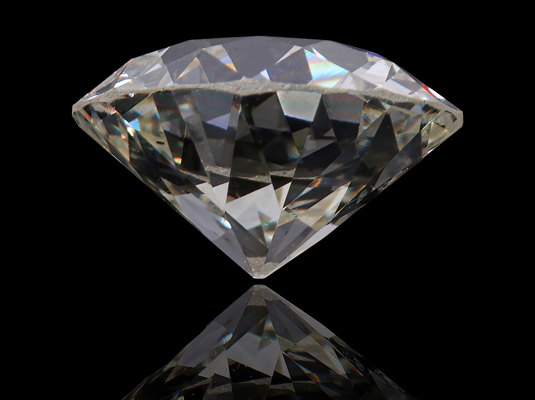 14K White Gold Diamond Pendant