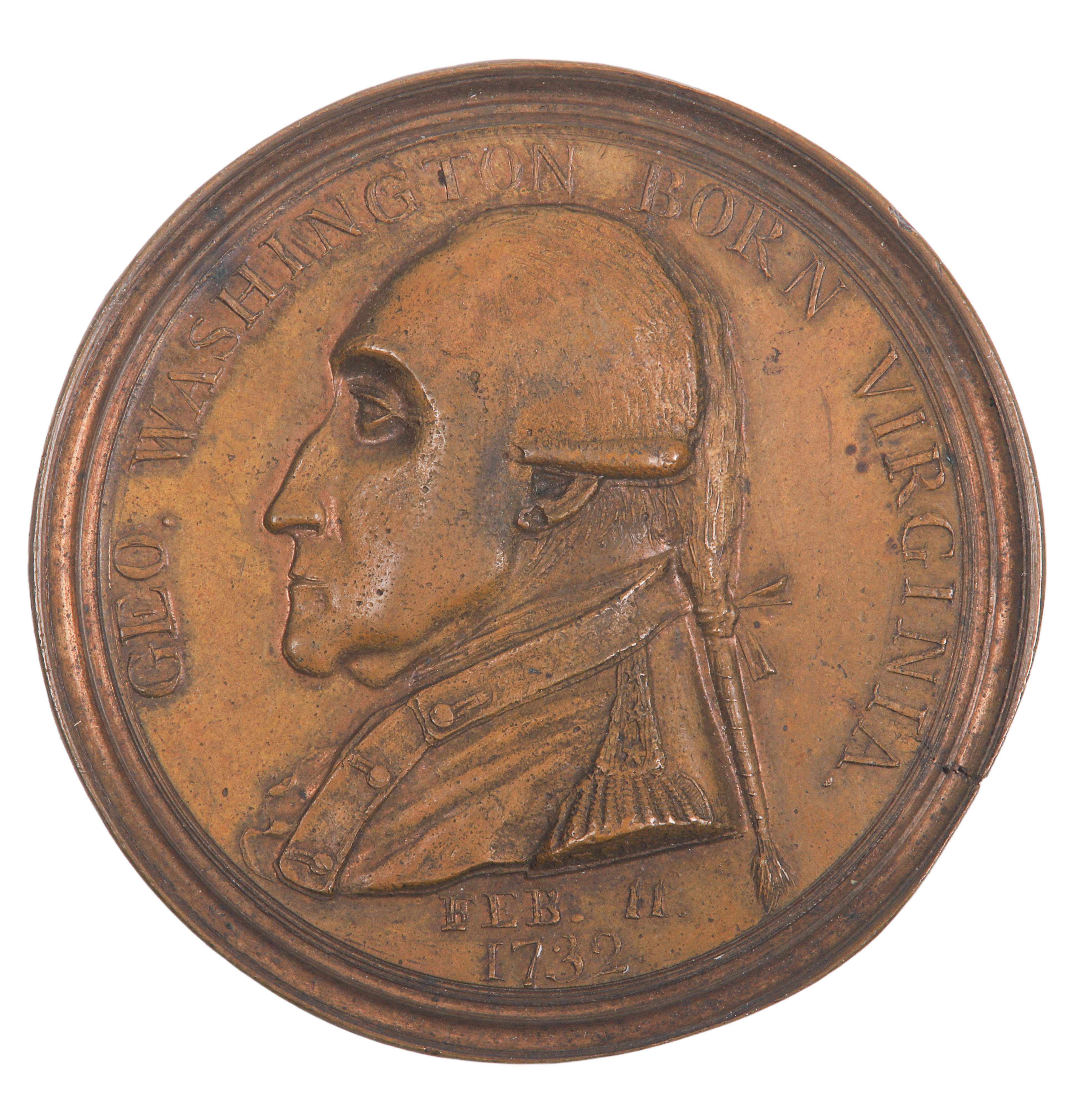 1790 Bronze Washington Manly Medal,