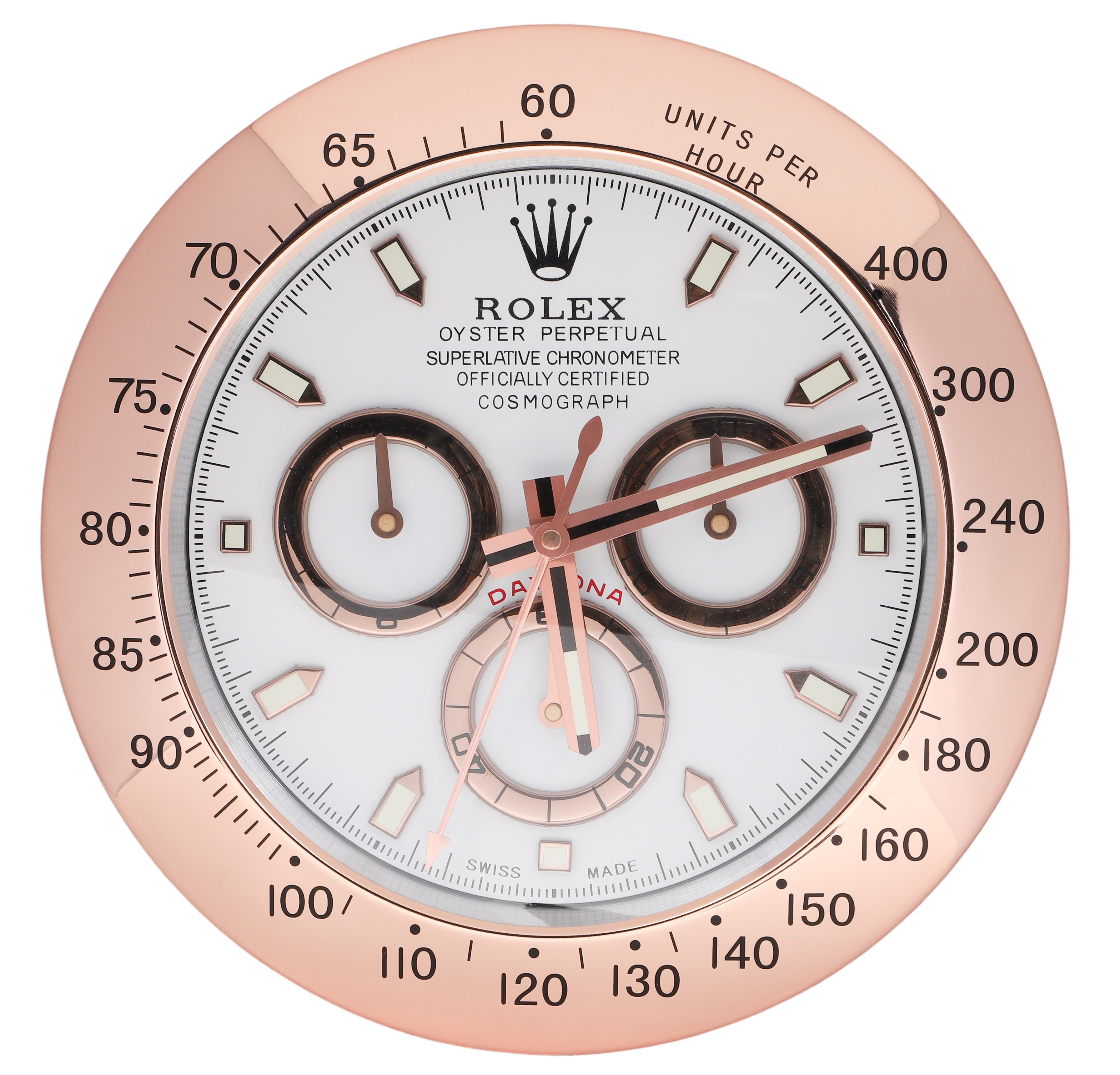 Watch Dealer Display Clock Rolex Gold