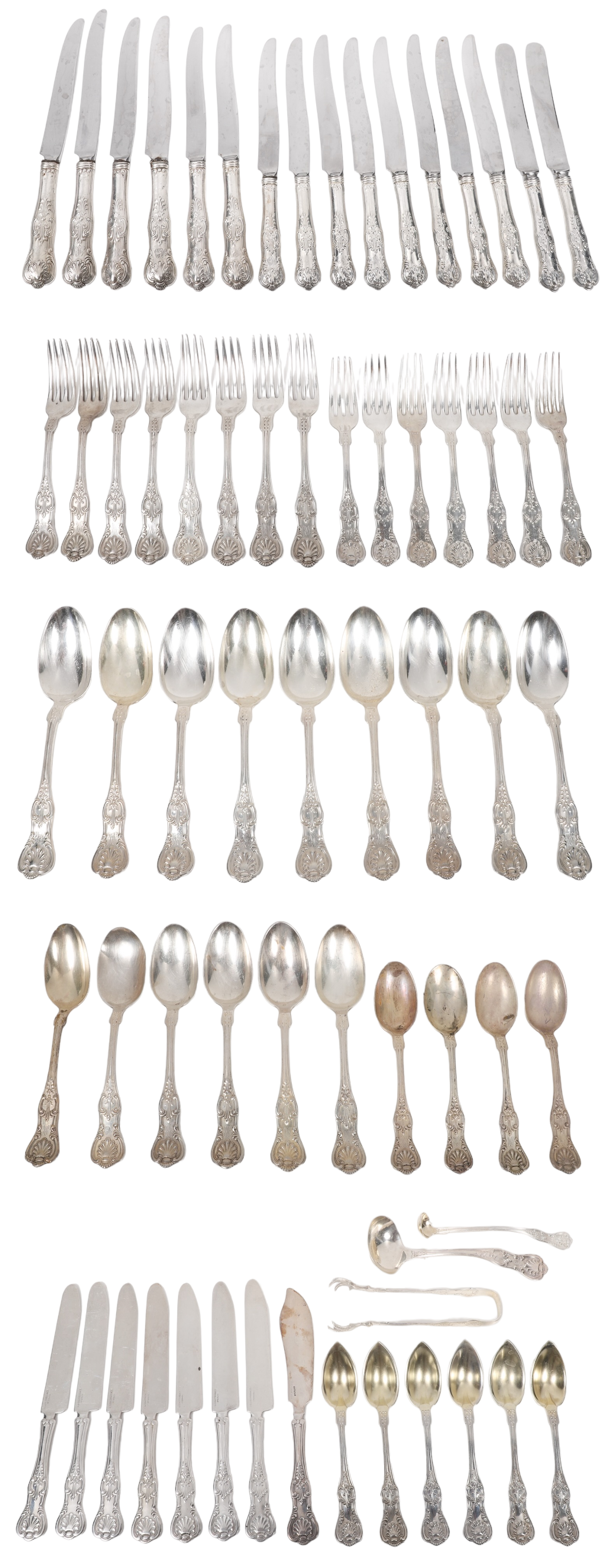  67 Sterling Kings pattern flatware  2e1c53