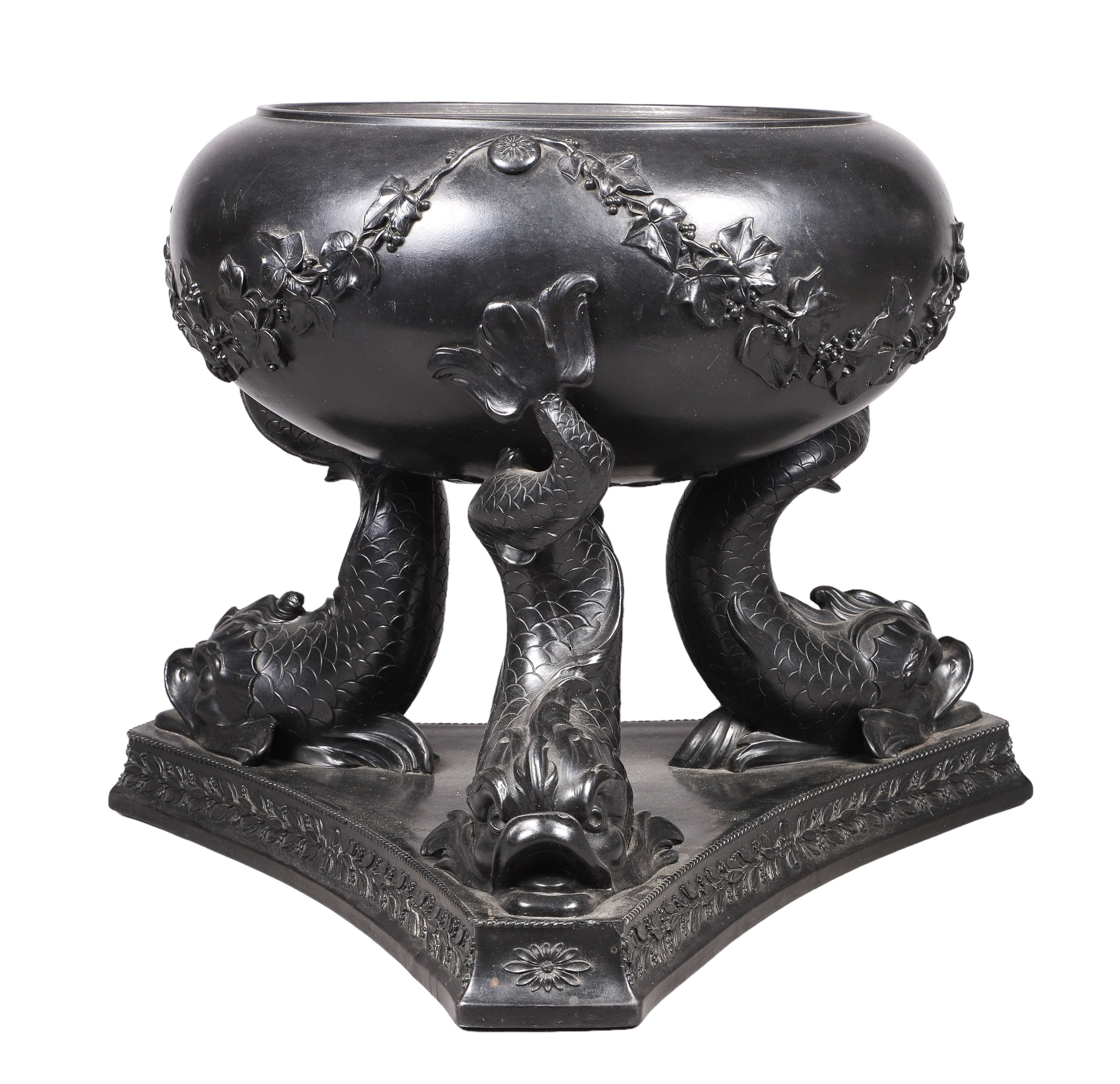 19th C Wedgwood Black Basalt Pastille