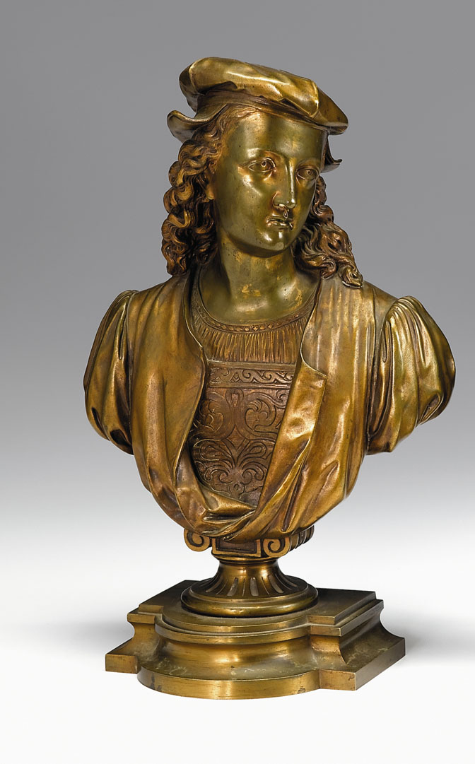 French bronze bust raphael  49c75