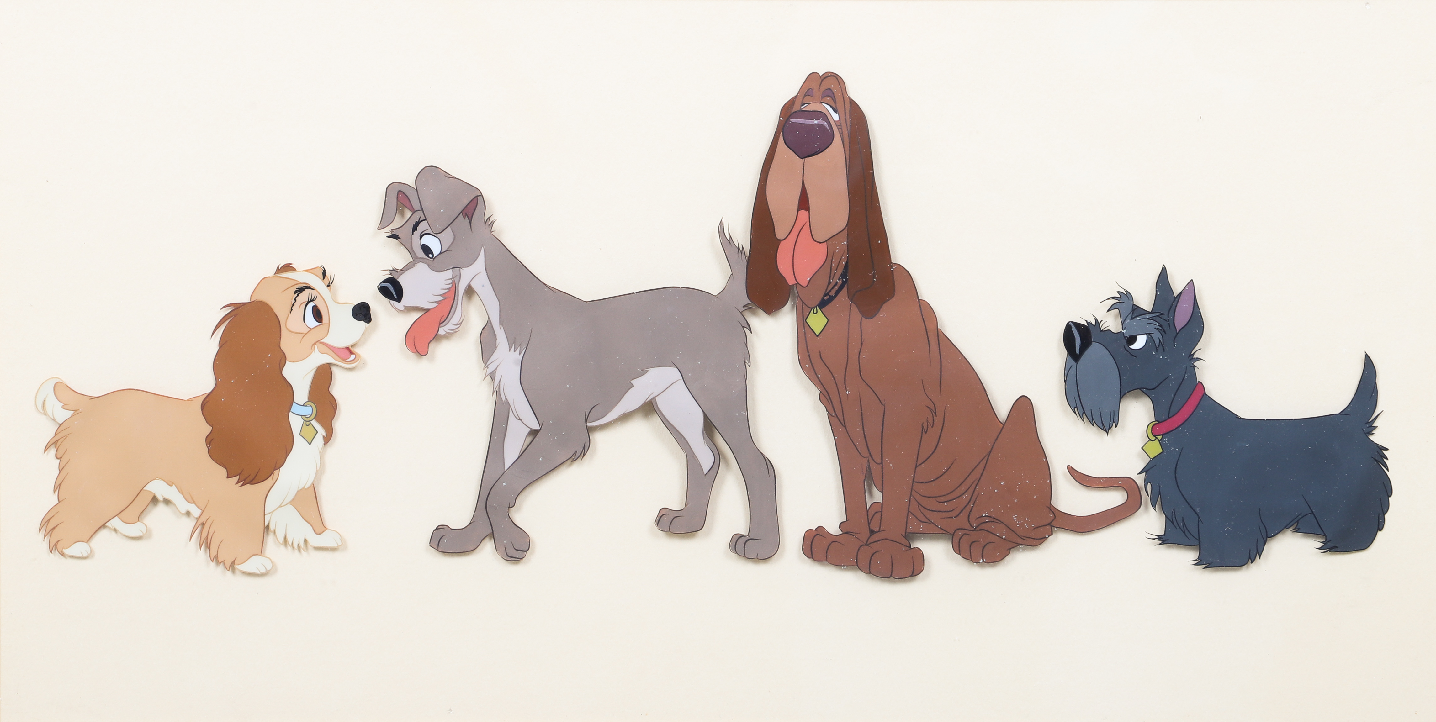 Lady and the Tramp color model cel,