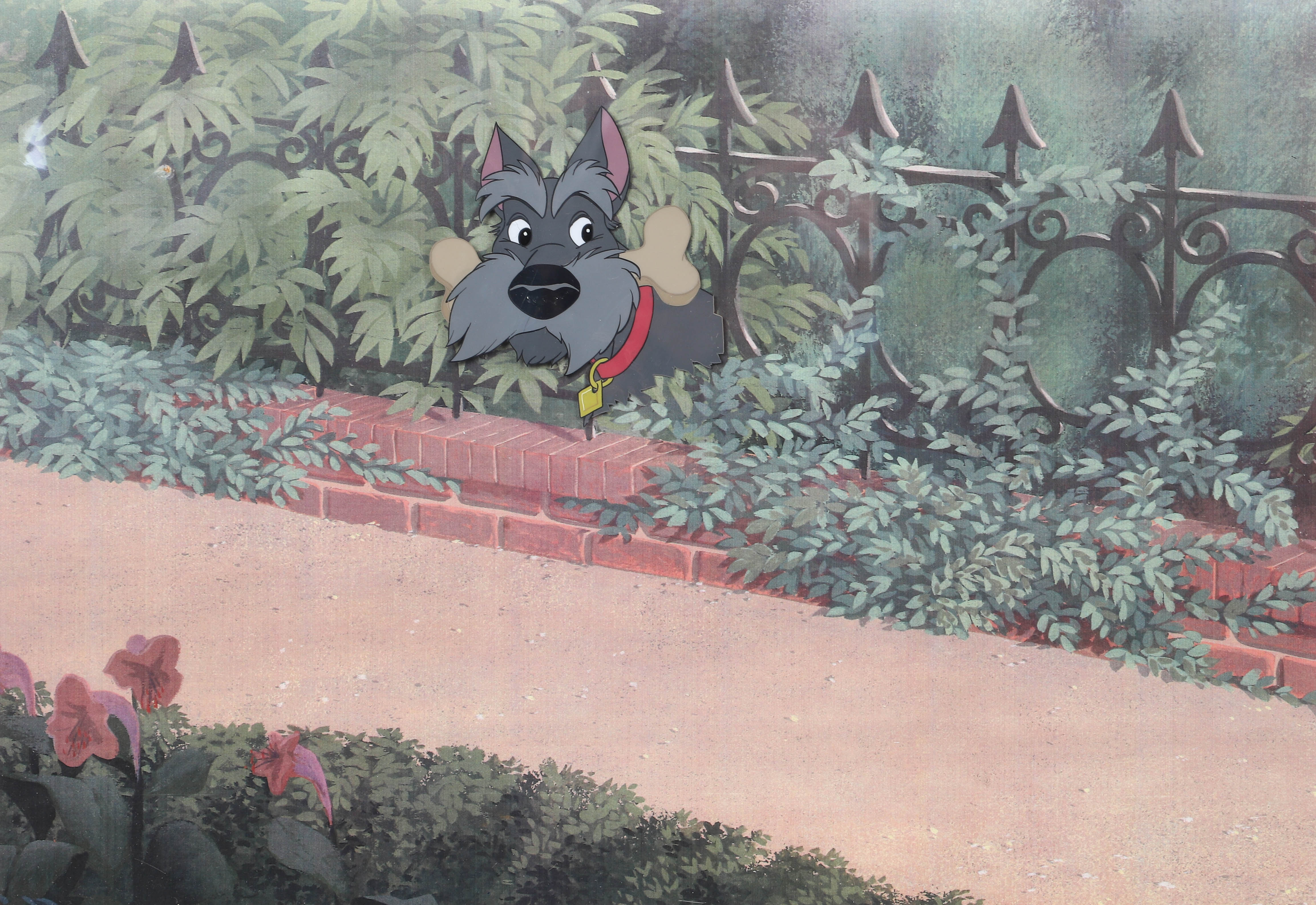 Lady and the Tramp production cel depicting