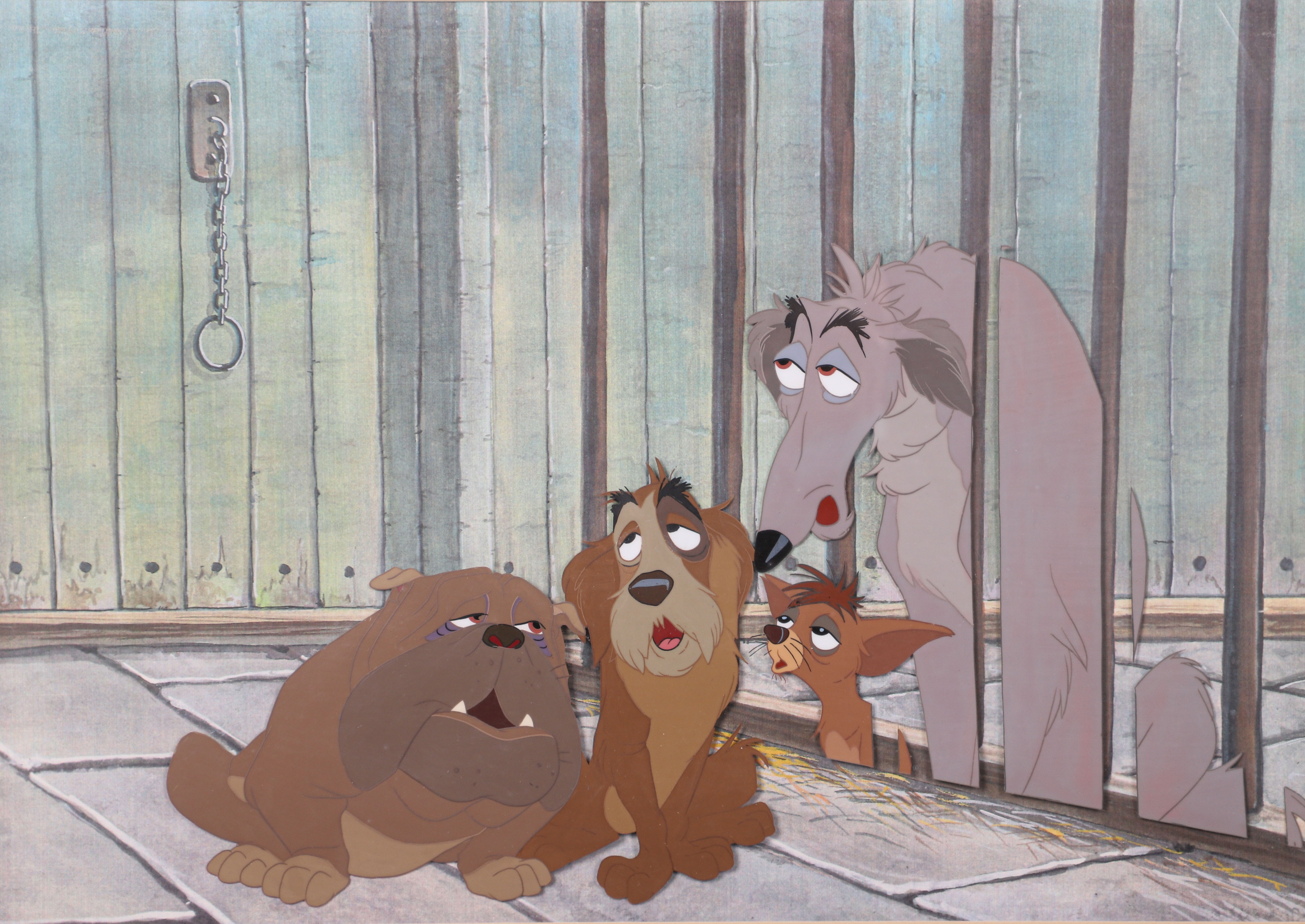 Lady and the Tramp production cel