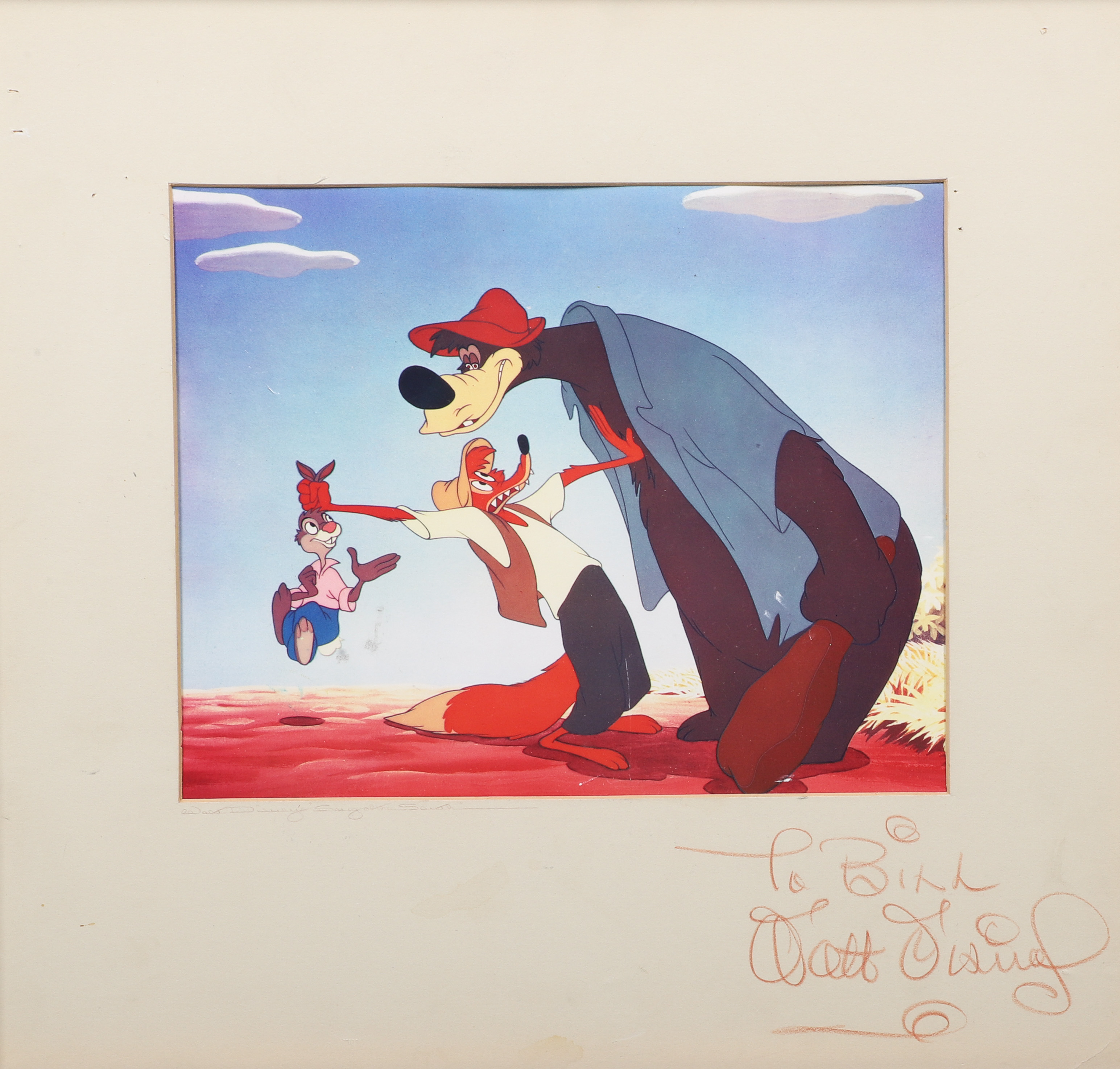 Walt Disney signed promotional