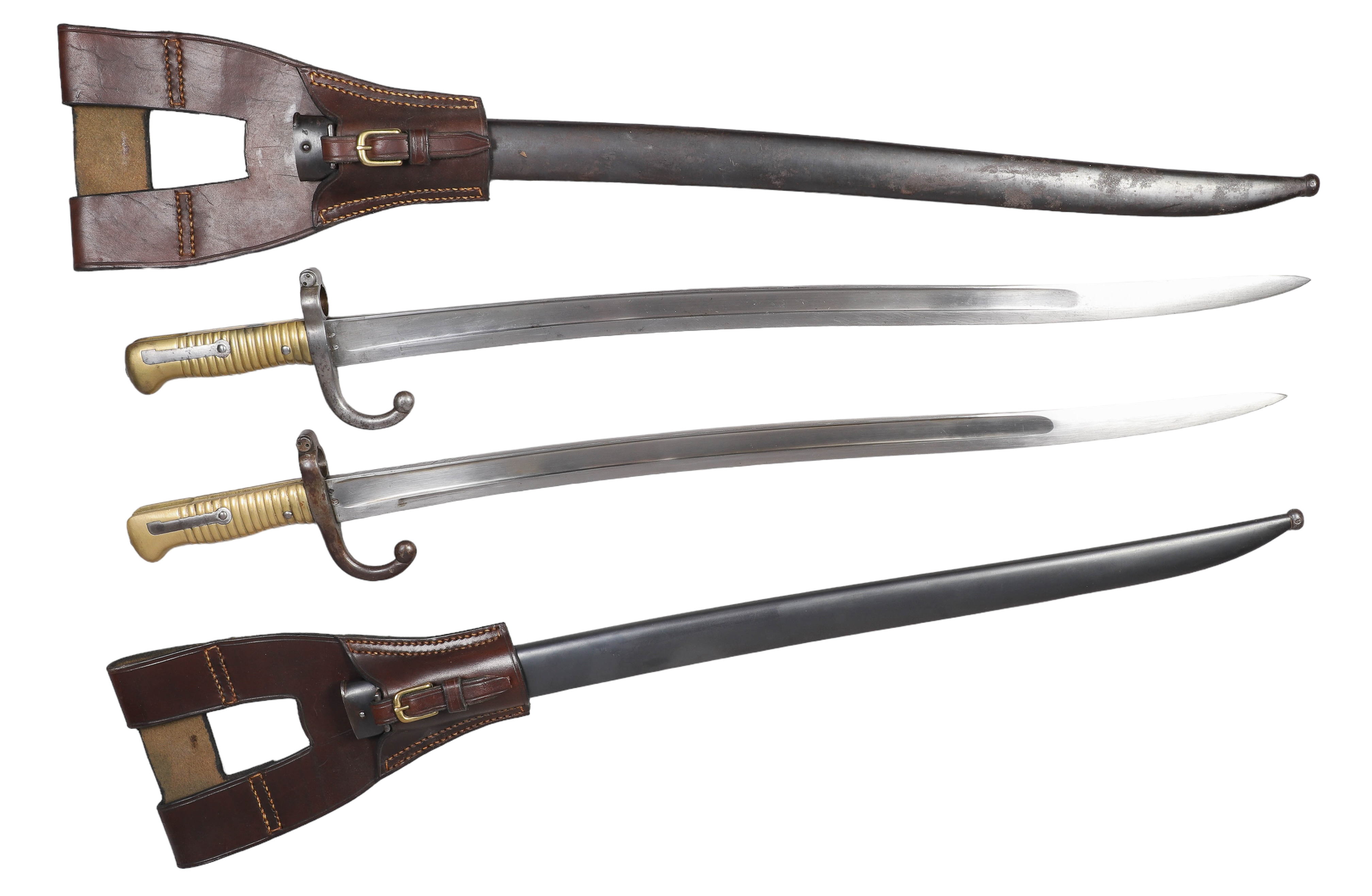 (2) French Bayonets, each with