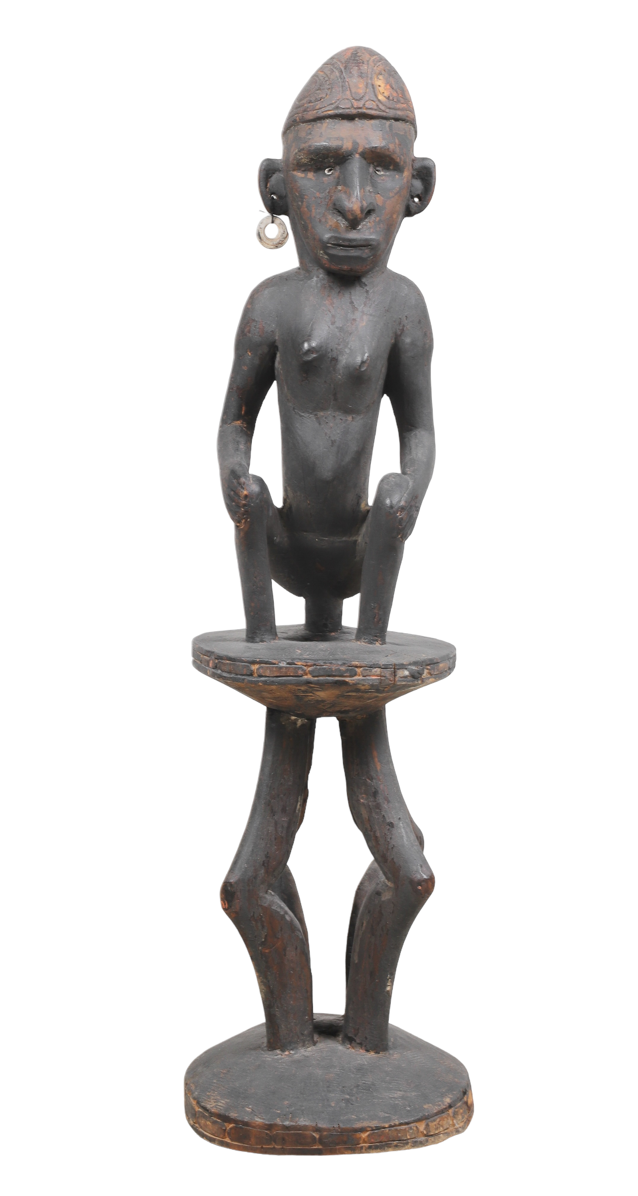 Wood carved African fertility sculpture  2e1d22