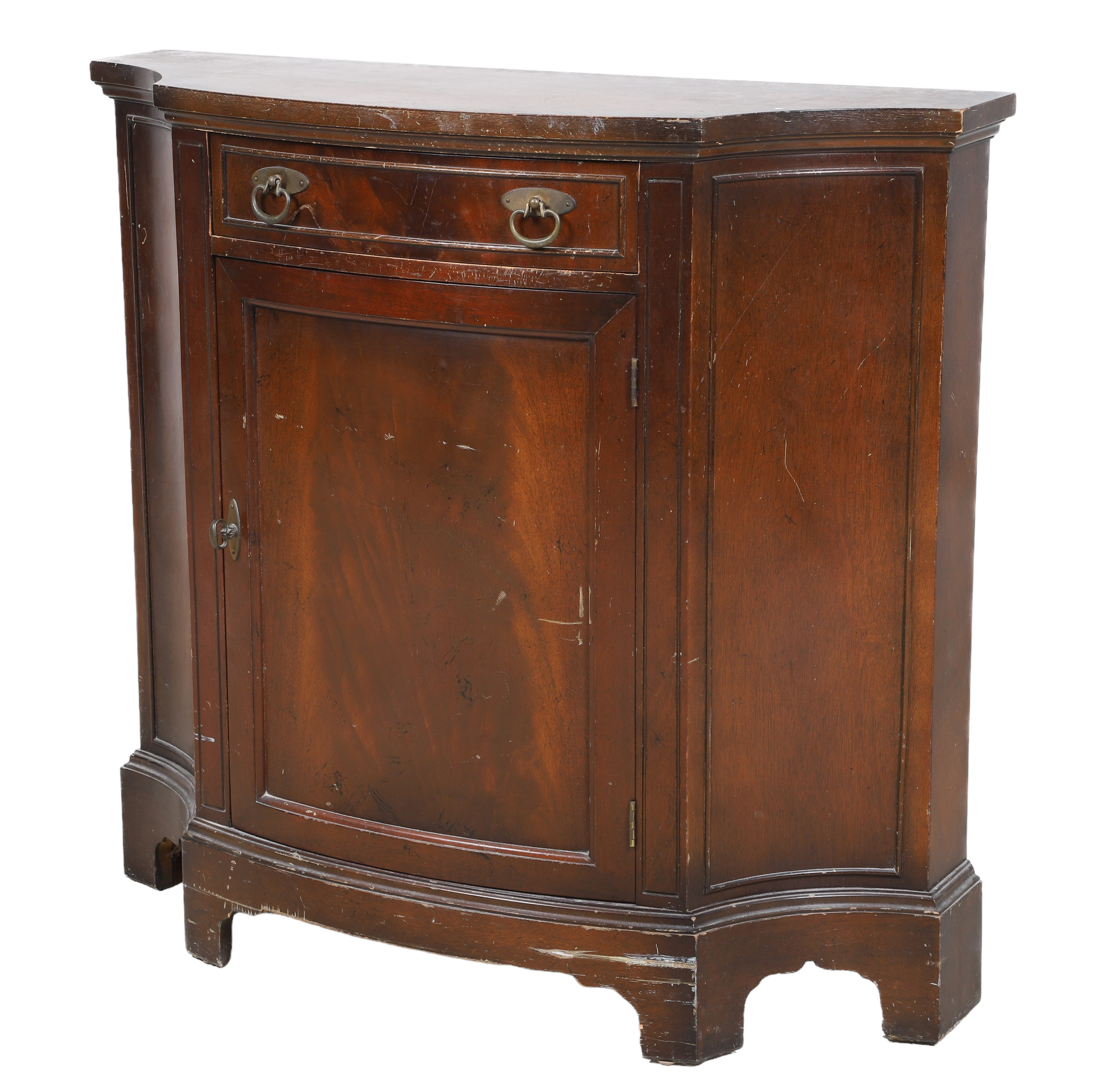 Mahogany cabinet, single drawer