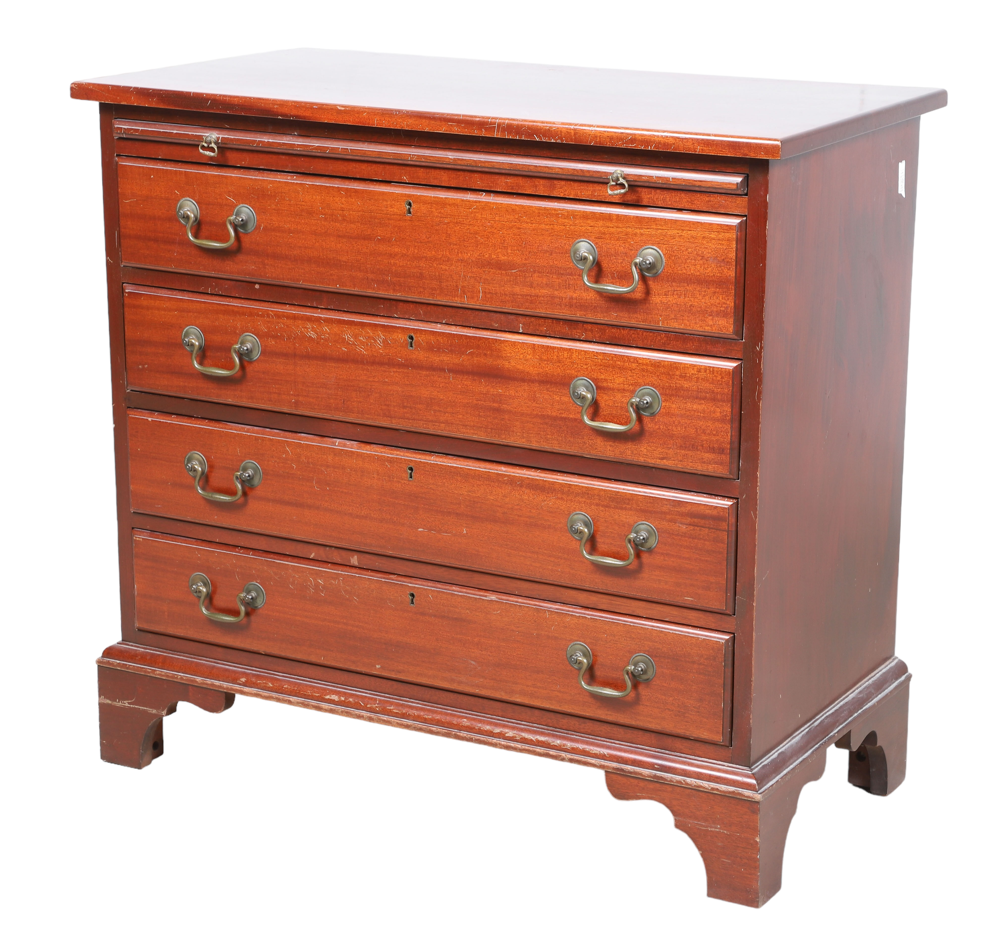 Mahogany bachelors chest, pull out slide