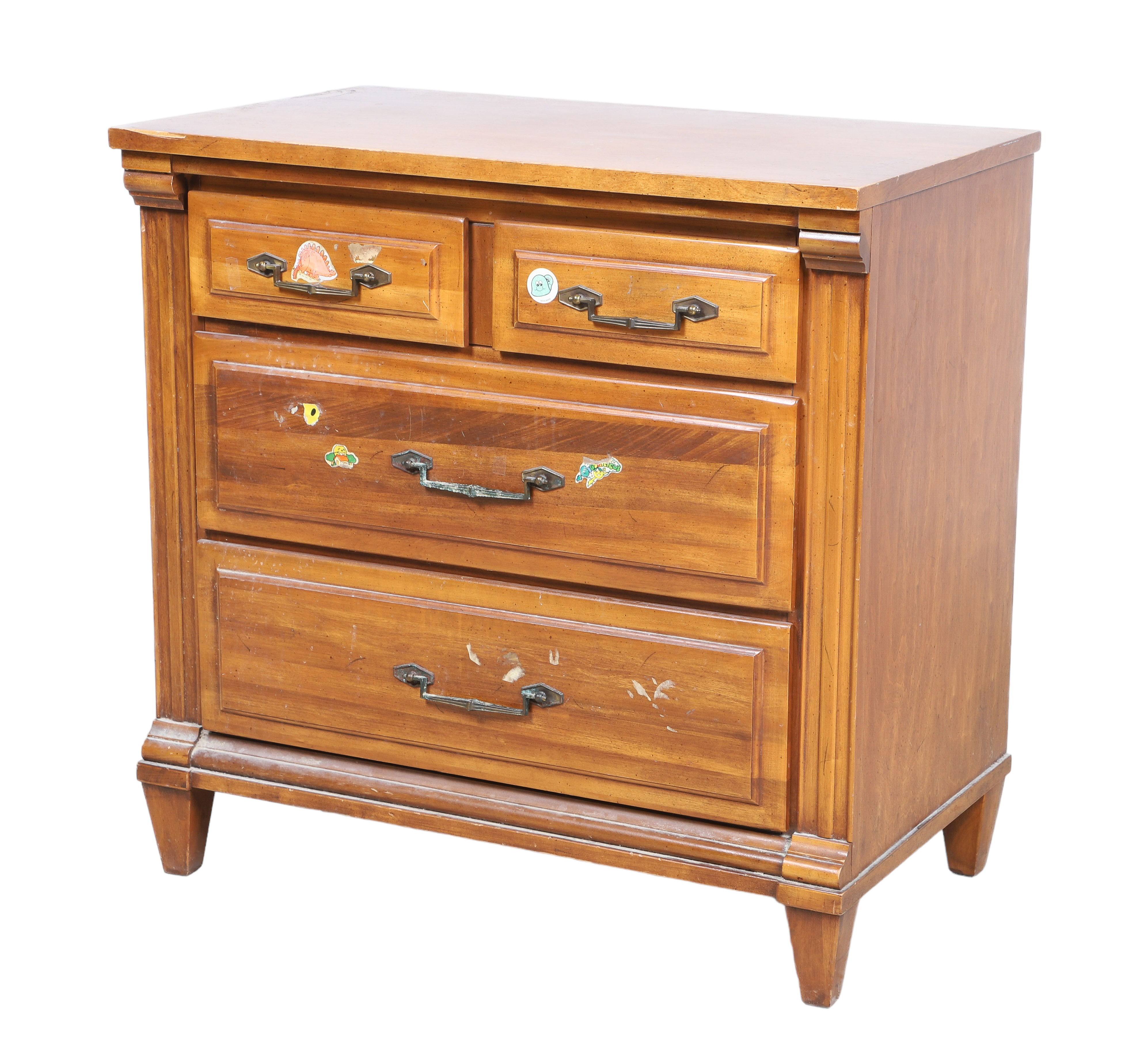 Mahogany chest of drawers, two