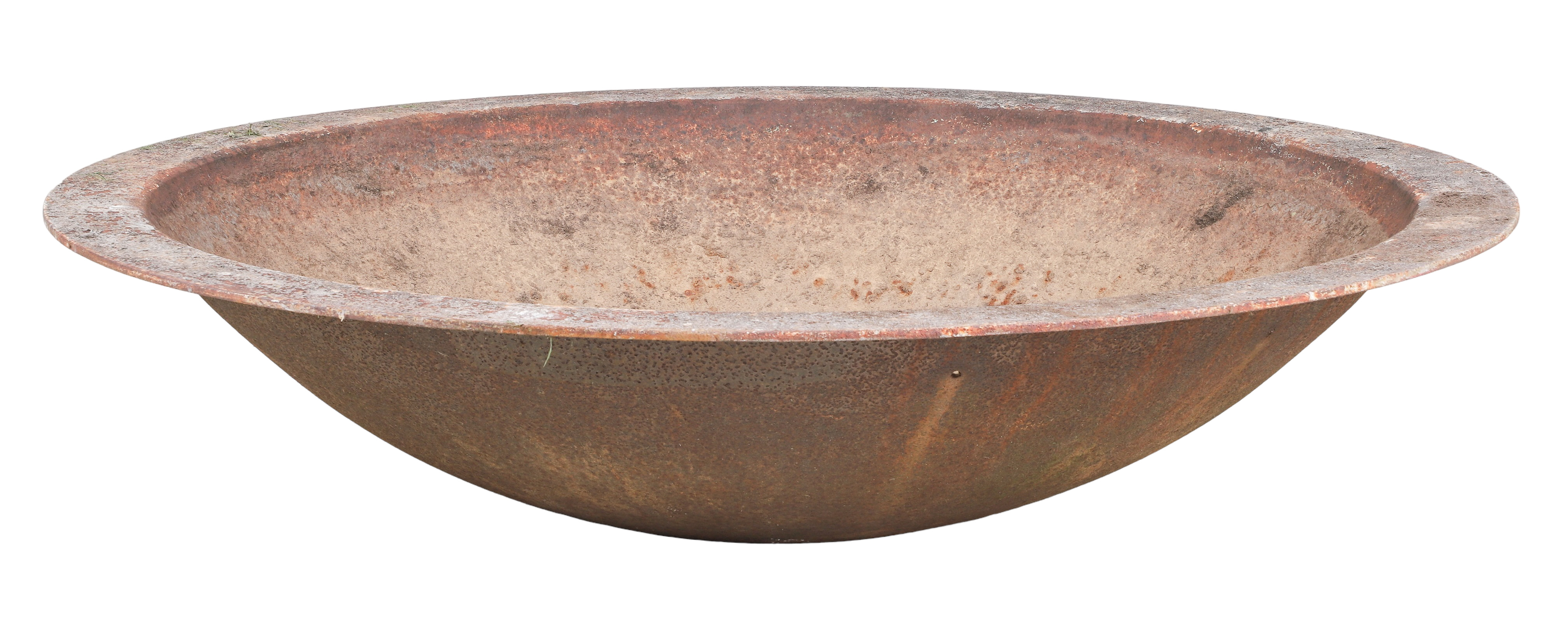 Monumental steel bowl salvaged 2e1dfc
