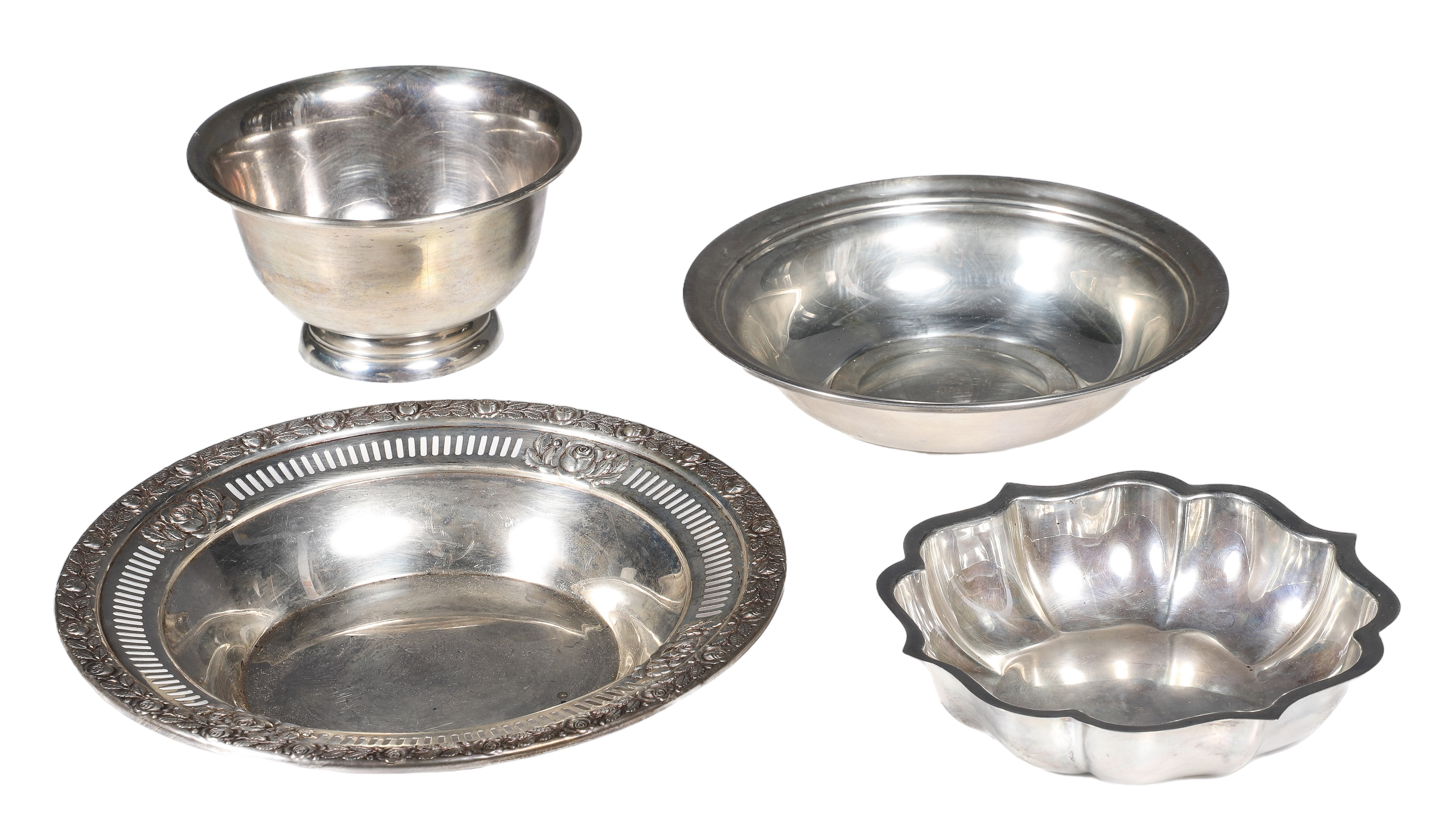  4 Sterling silver bowls 11 755 2e1e0a