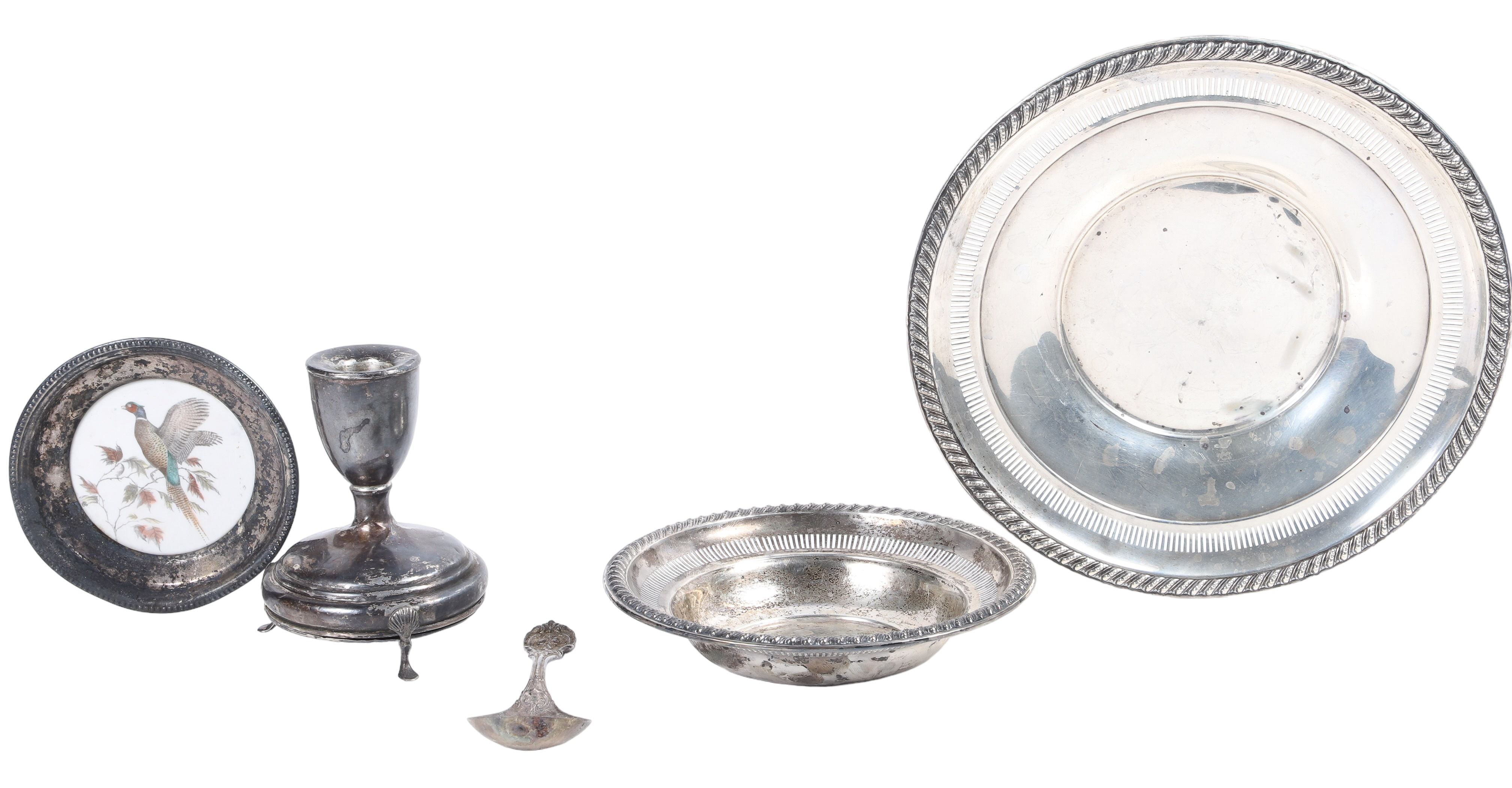 Sterling dishes and sterling weighted 2e1e13