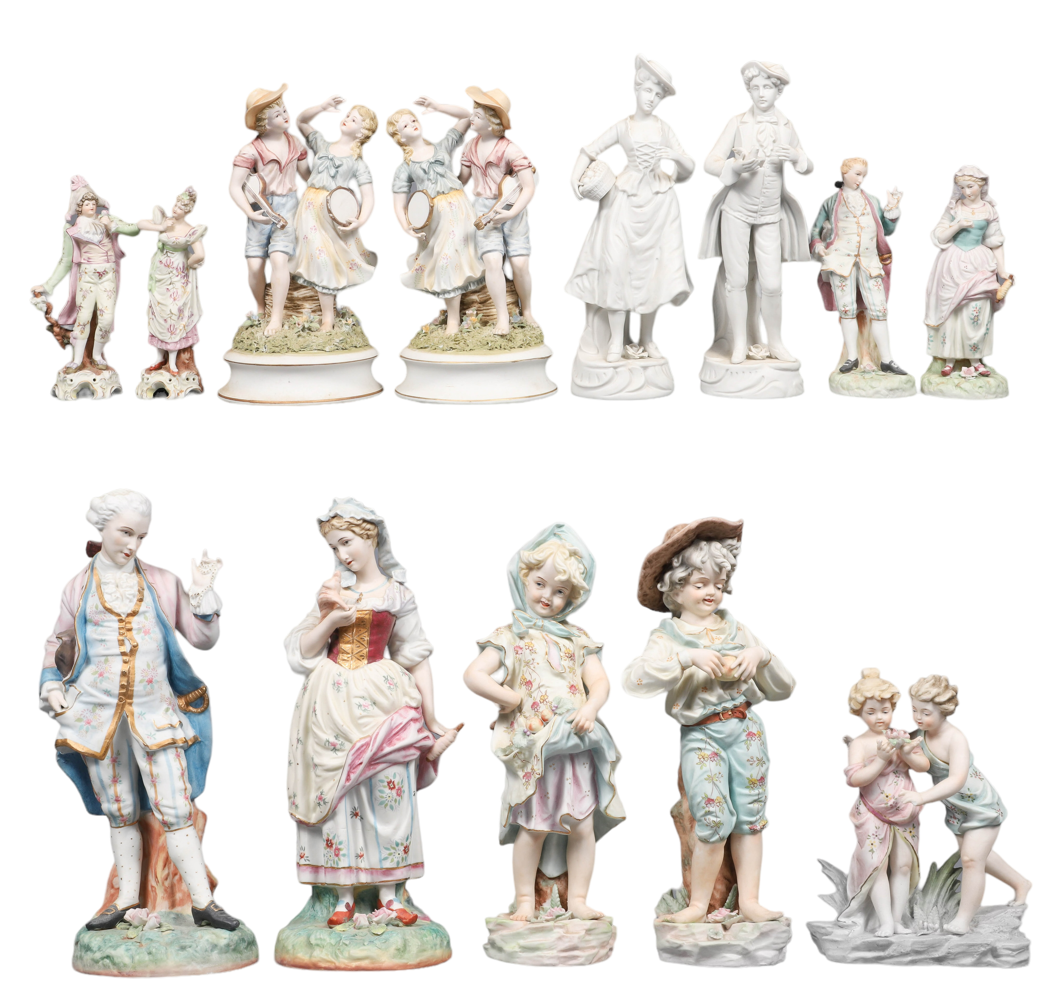 (13) Assorted porcelain figures and