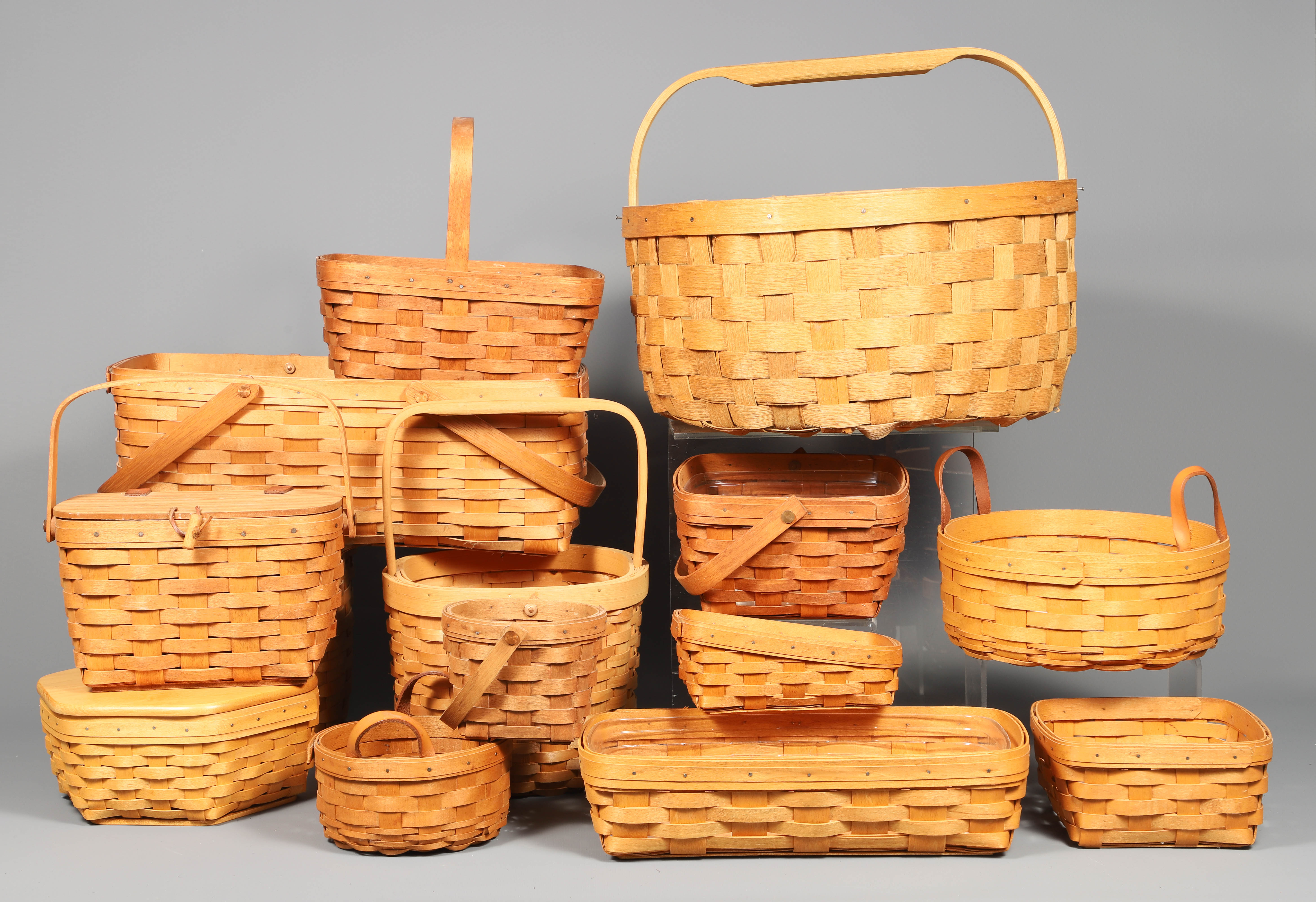 (13) Baskets including Longaberger