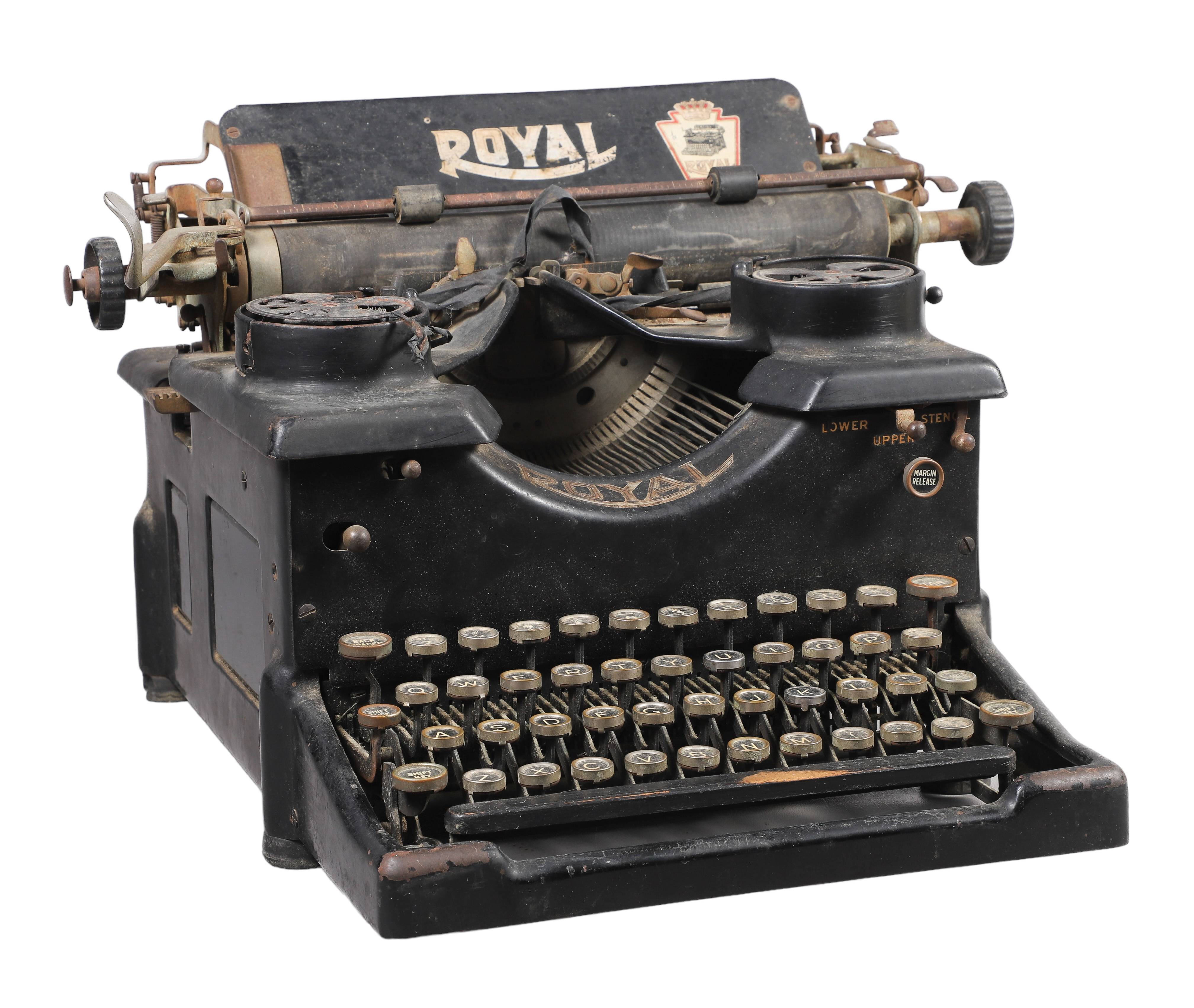 Royal Typewriter Co #10, black painted
