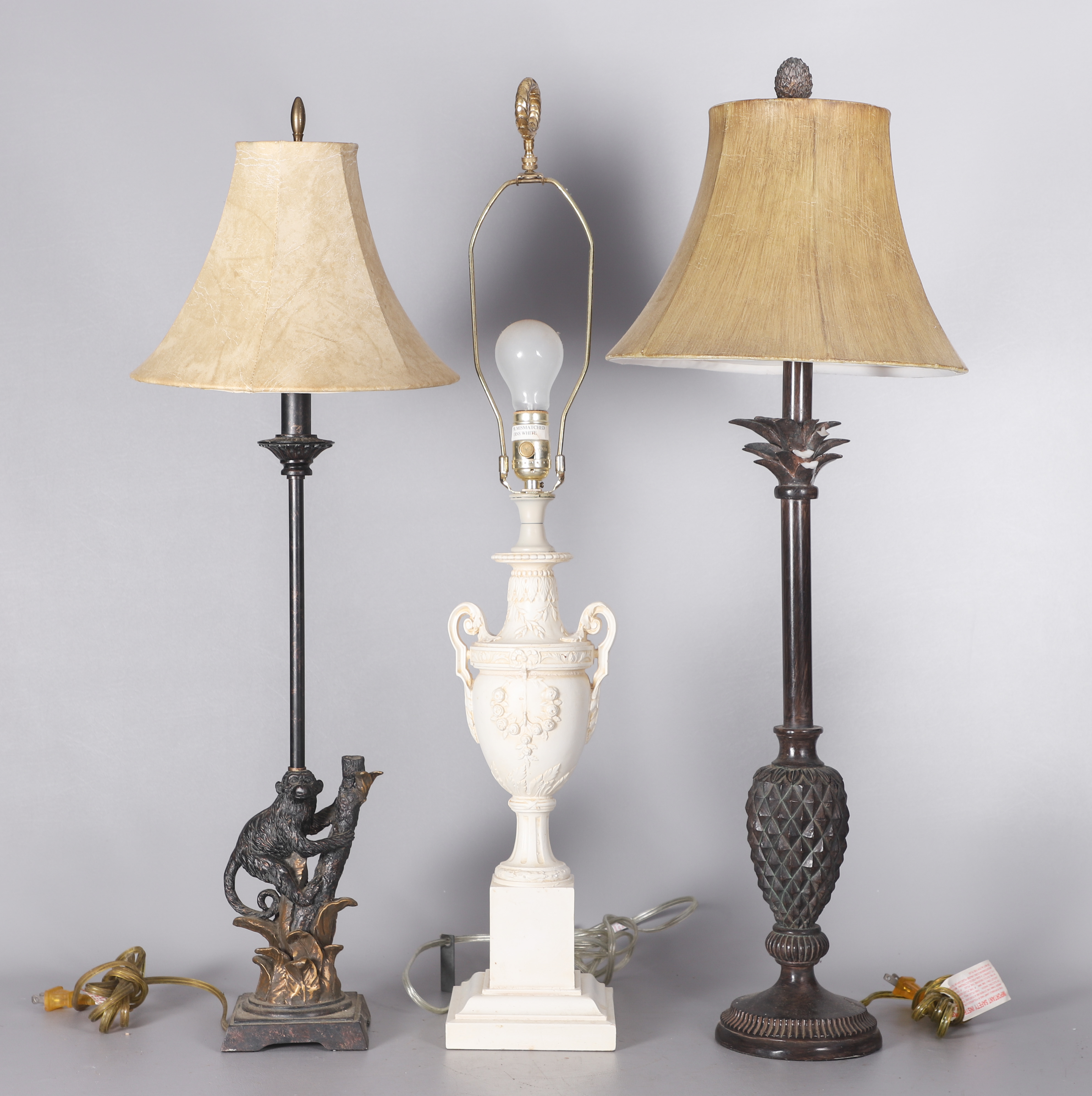  3 Table lamps c o Berman monkey 2e1f03