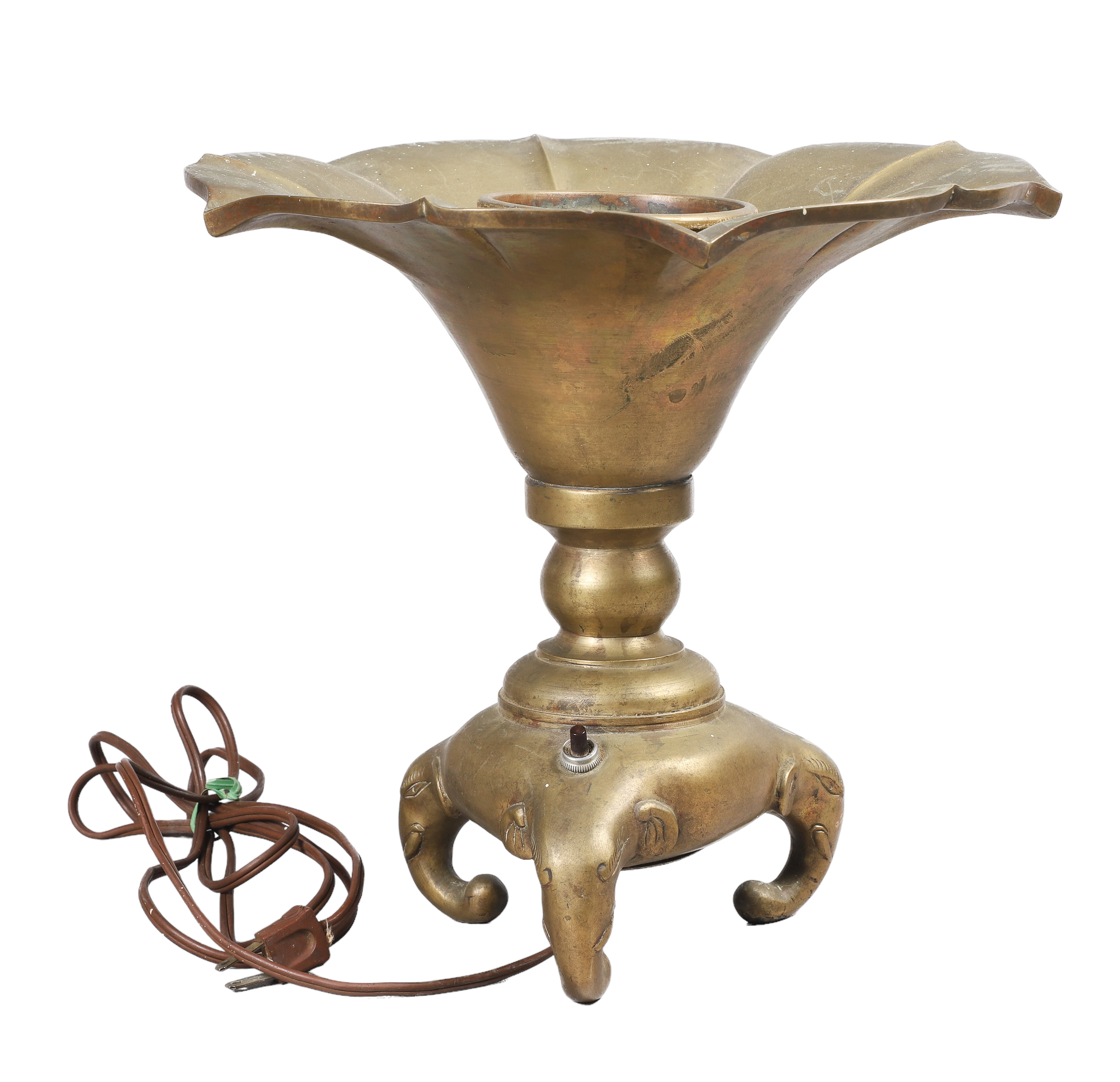 Asian bronze censer table lamp  2e1f19