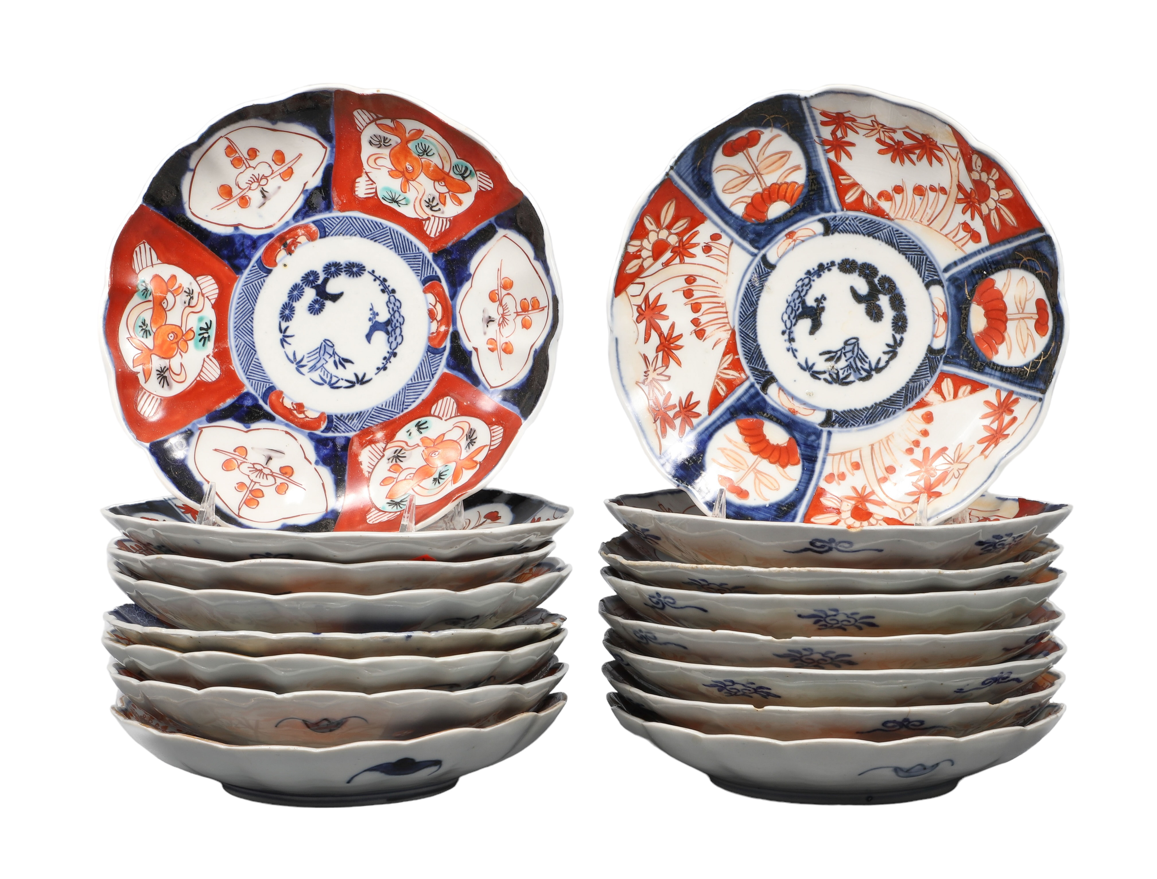 (16) Japanese Imari porcelain plates,