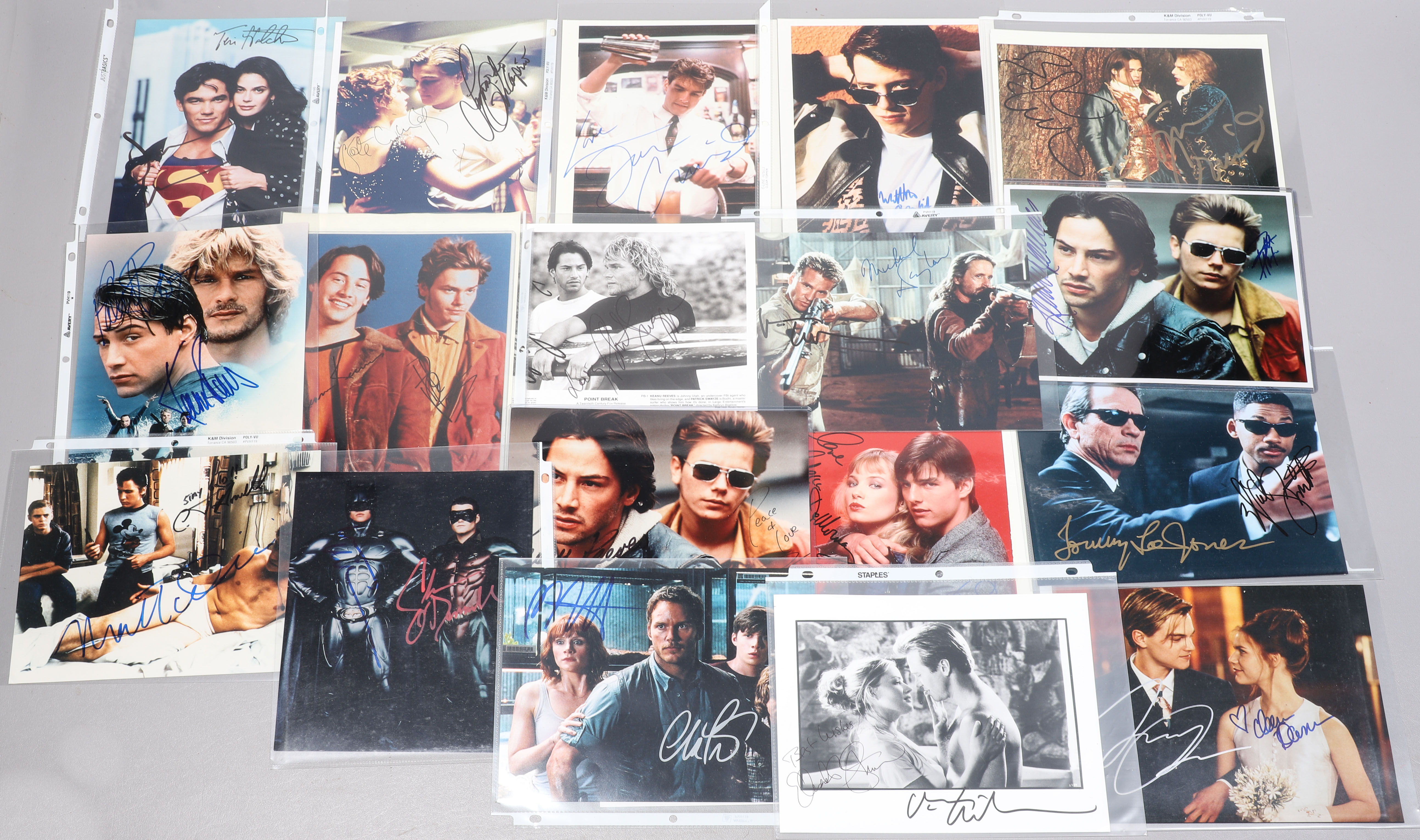 (19) Movie & TV photos signed by