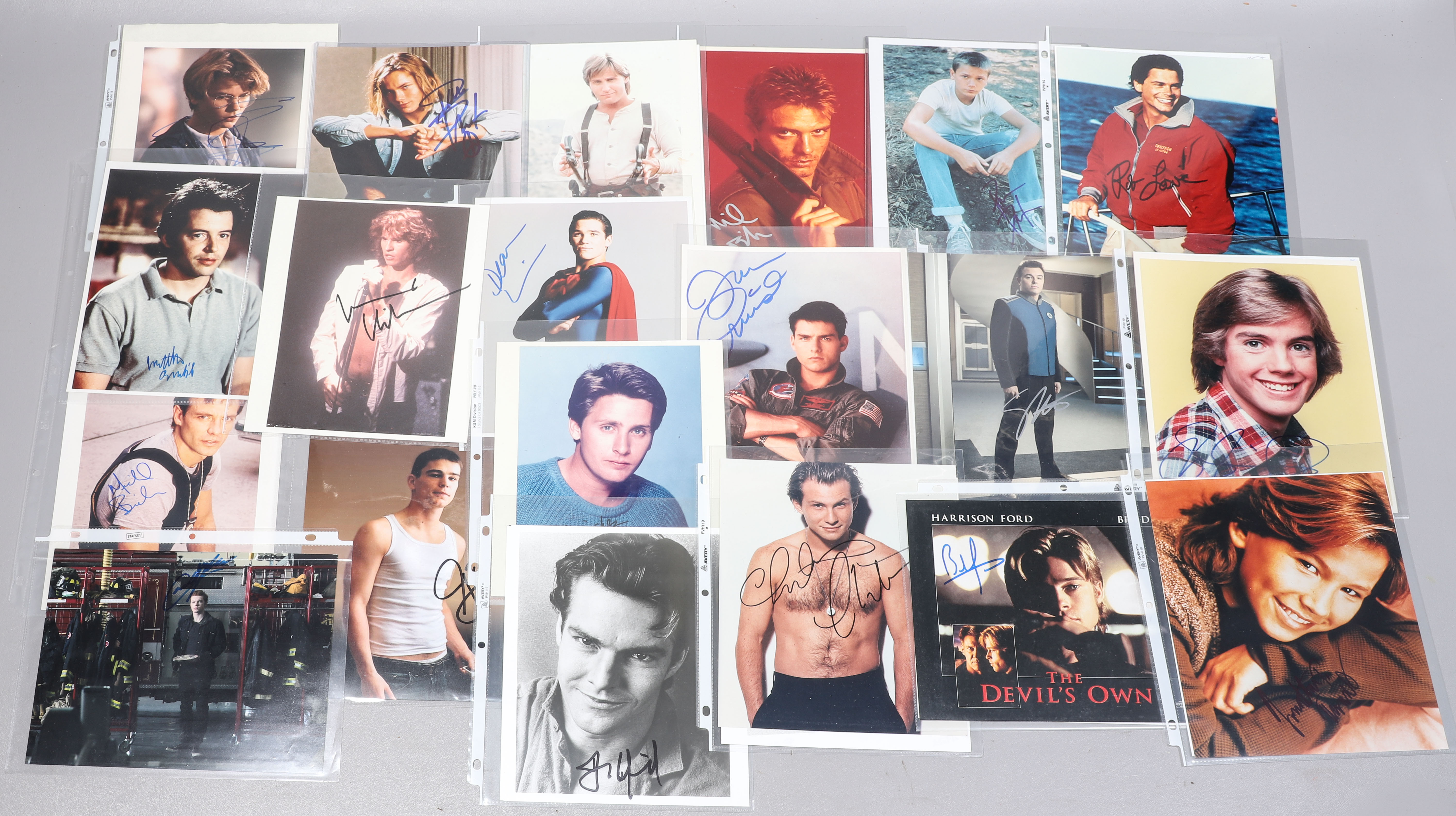 (28) Uncertified 8x10 actor signed