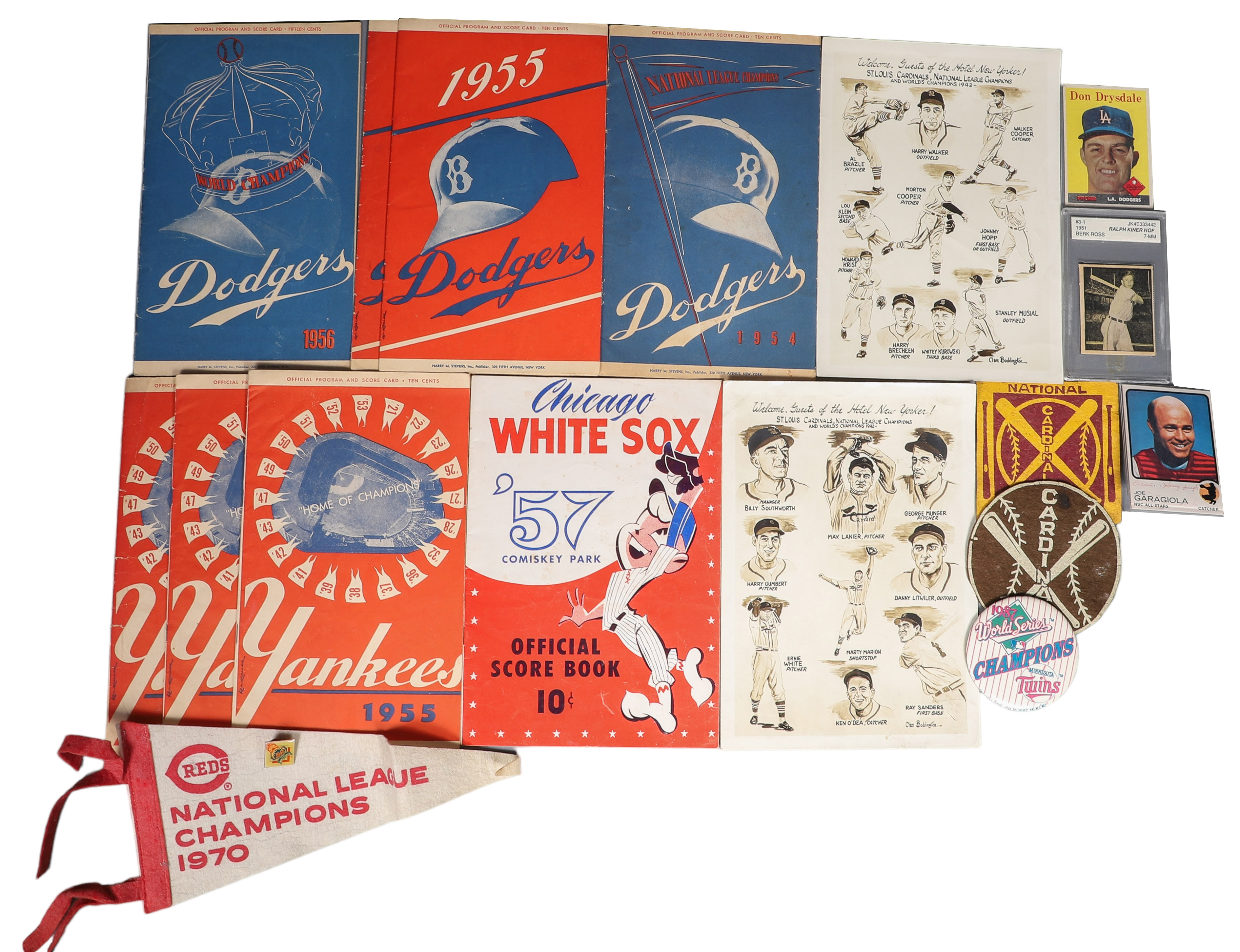 Baseball Lot, Varied Scorecards