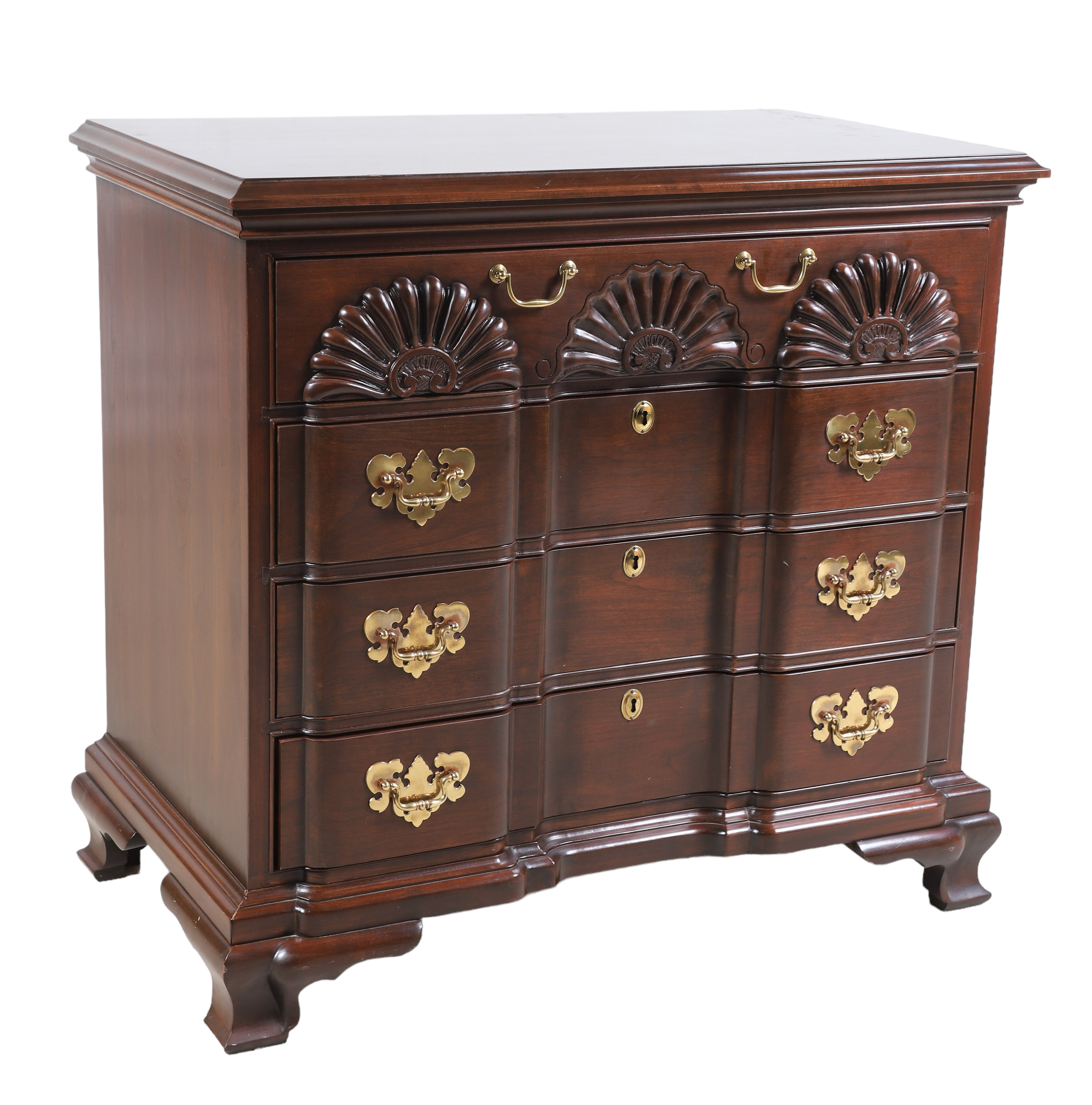 Harden mahogany block front buffet,