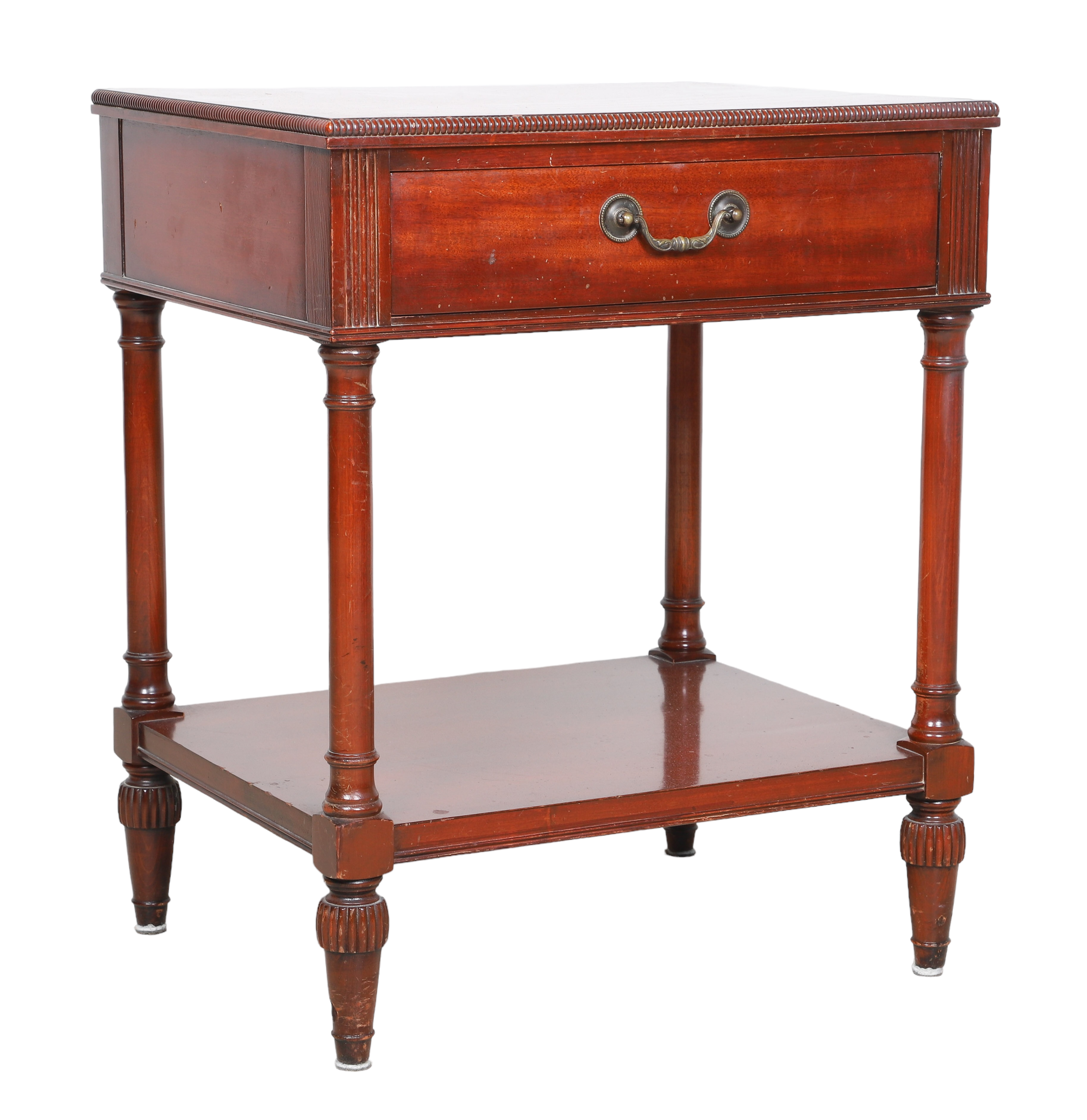 Henredon mahogany one drawer side table,