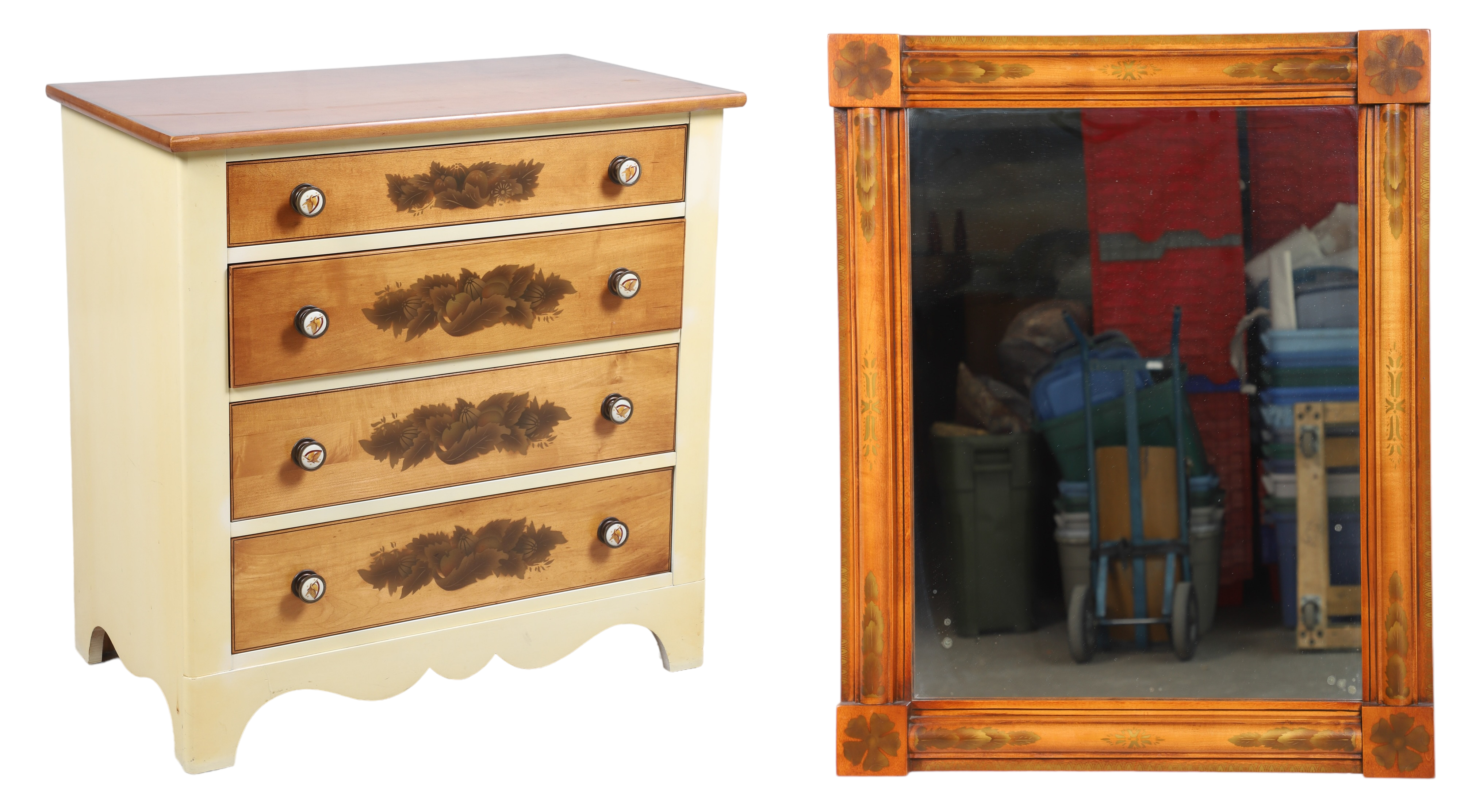 Hitchcock style dresser with mirror  2e1fd6