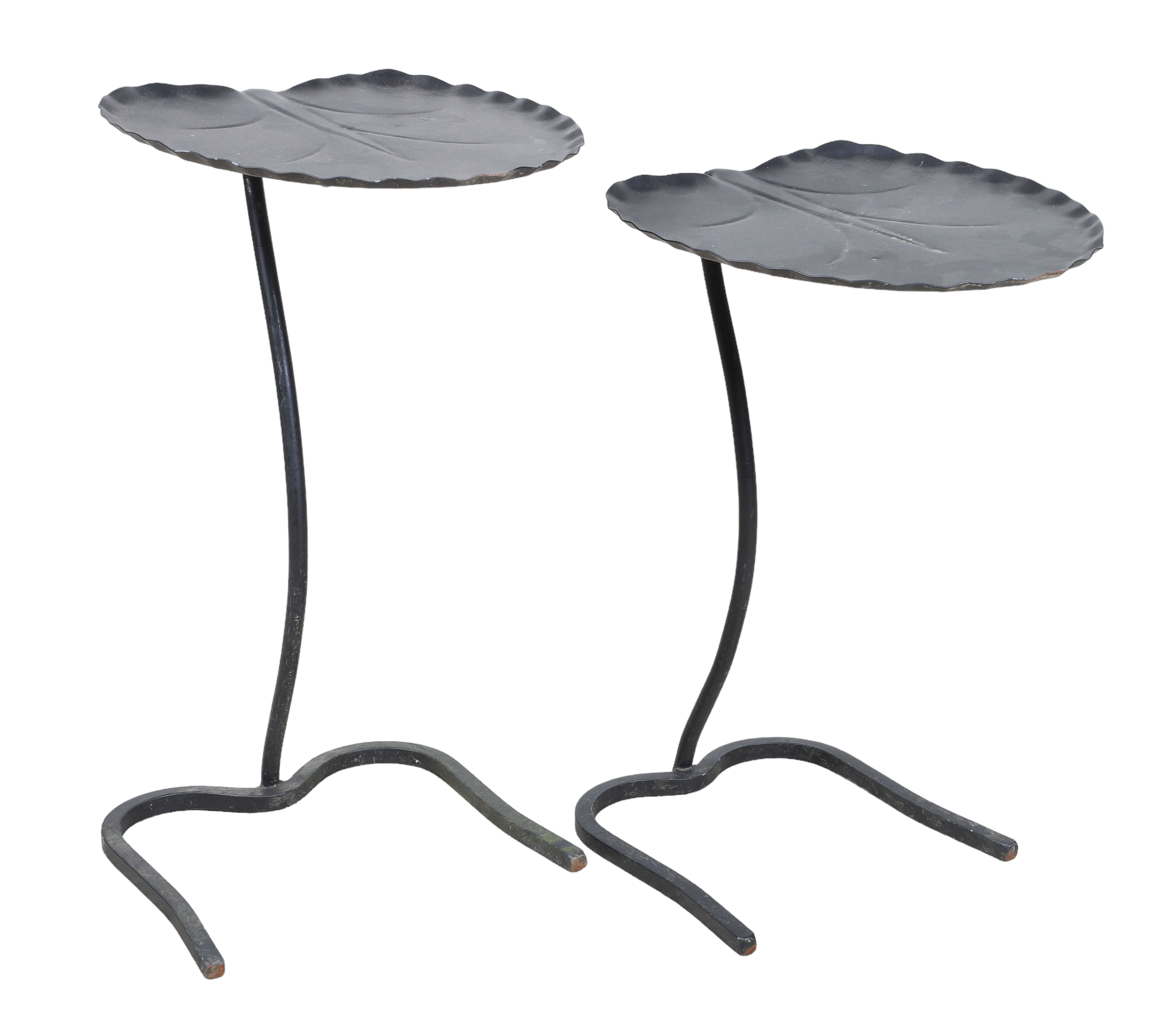 (2) Salterini ebonized lily pad nesting