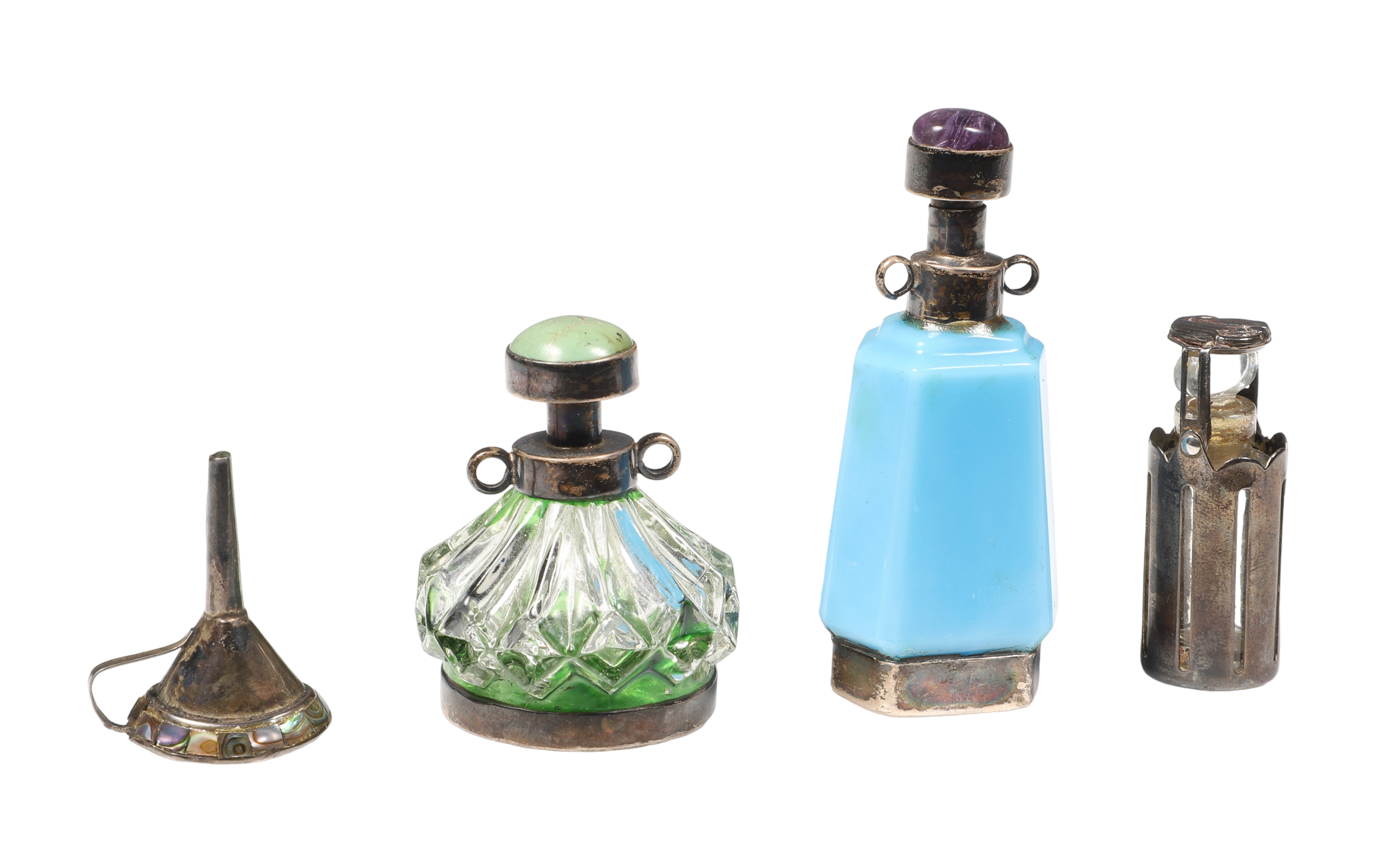  3 Sterling snuff and scent bottles 2e1ff8