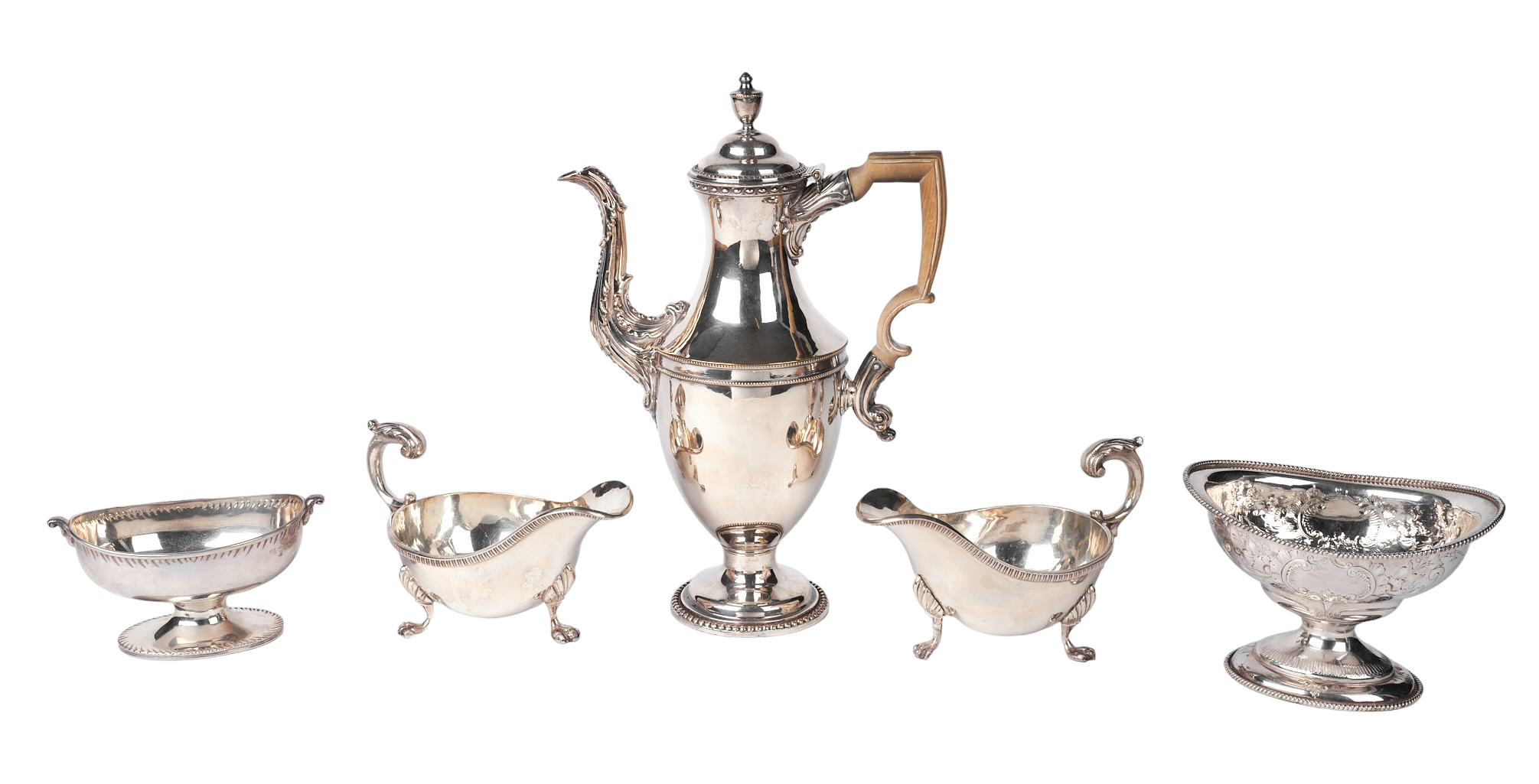 Georgian sterling footed compote