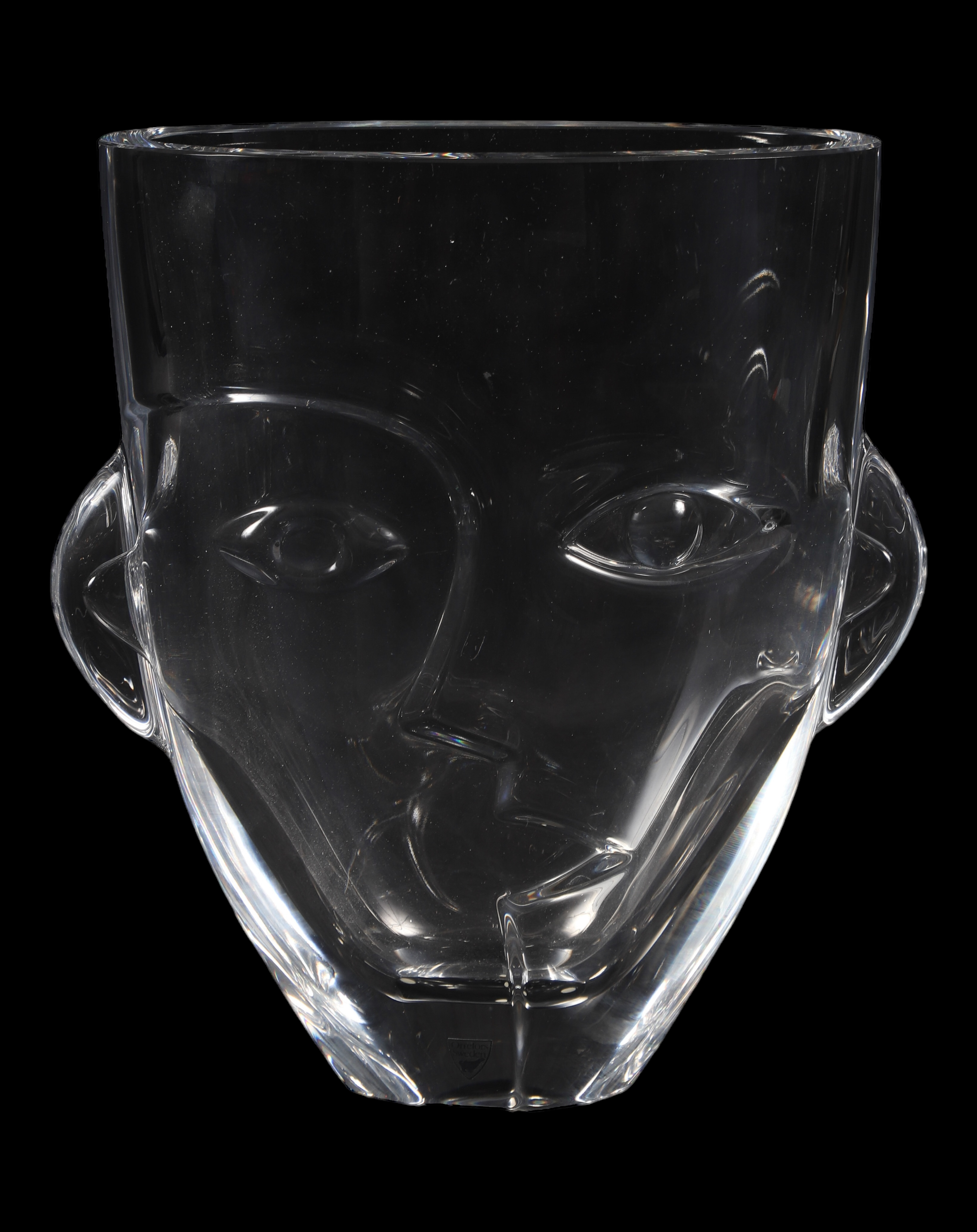 Orrefors clear glass sculptural