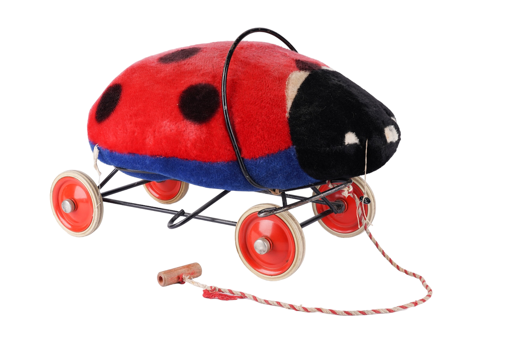 Steiff Mohair Ride on Ladybug Toy  2e20d2