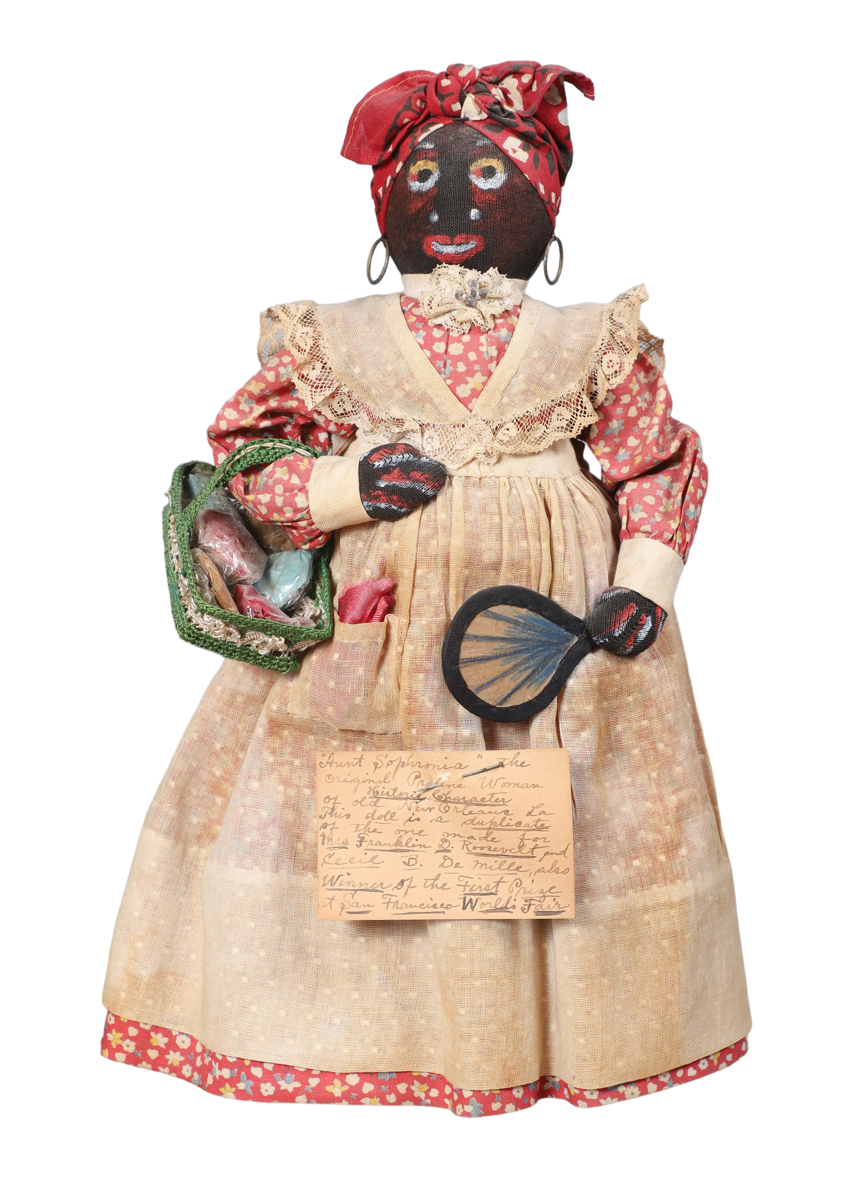 Black Americana cloth doll, in
