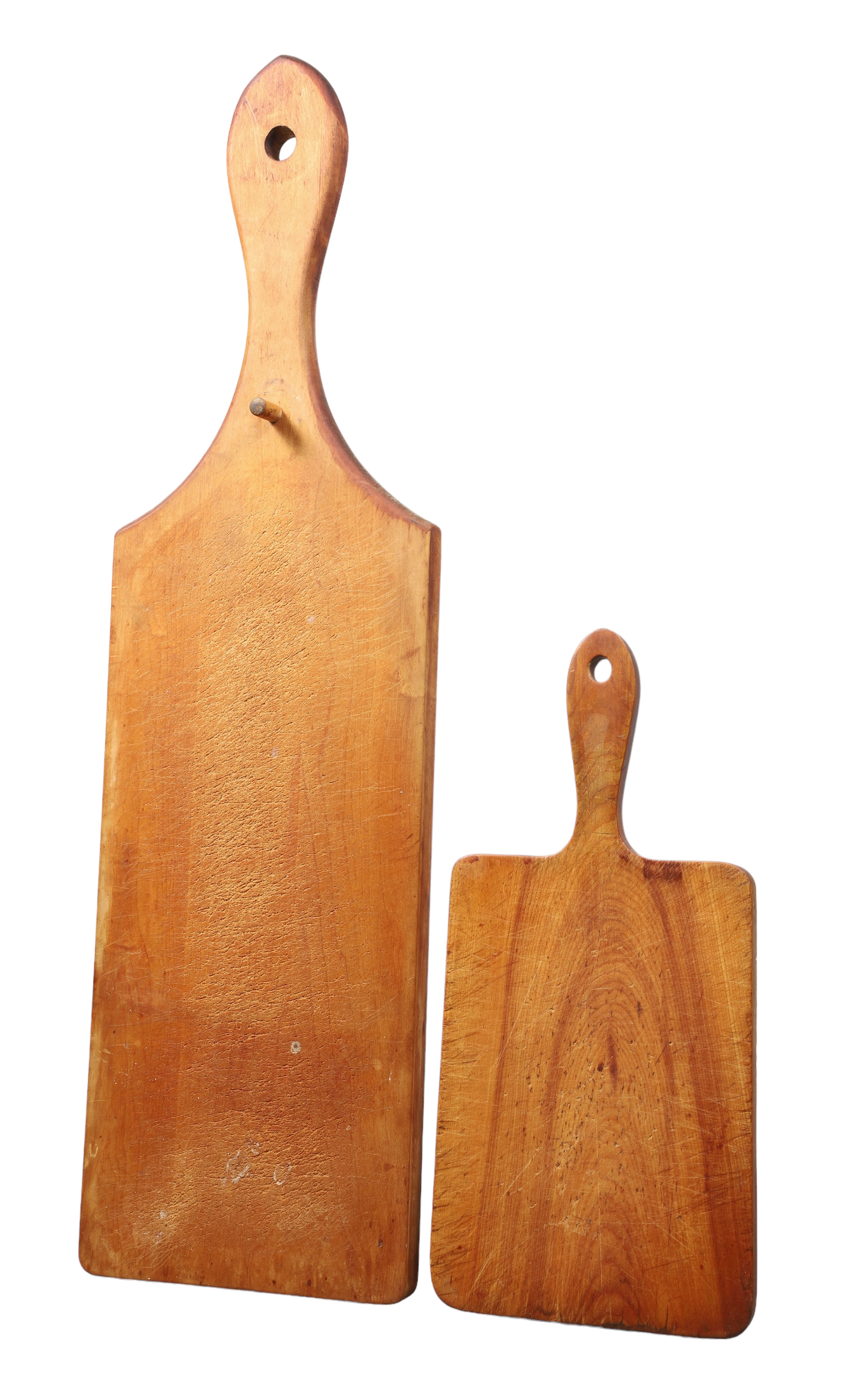 Carved Wood Cutting Board Pair,