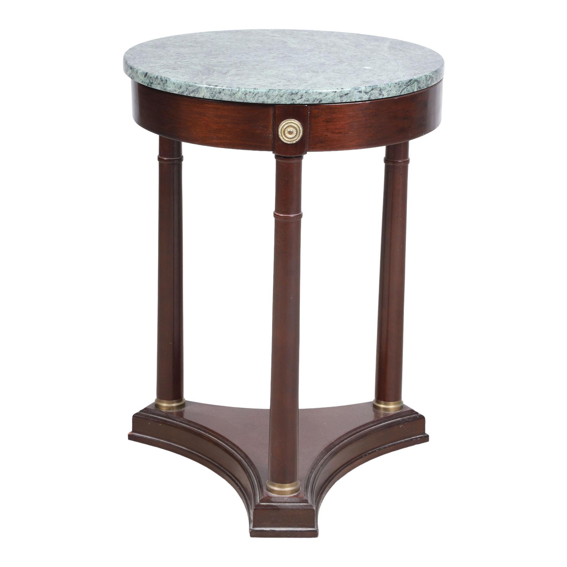 Regency style mahogany marbletop side