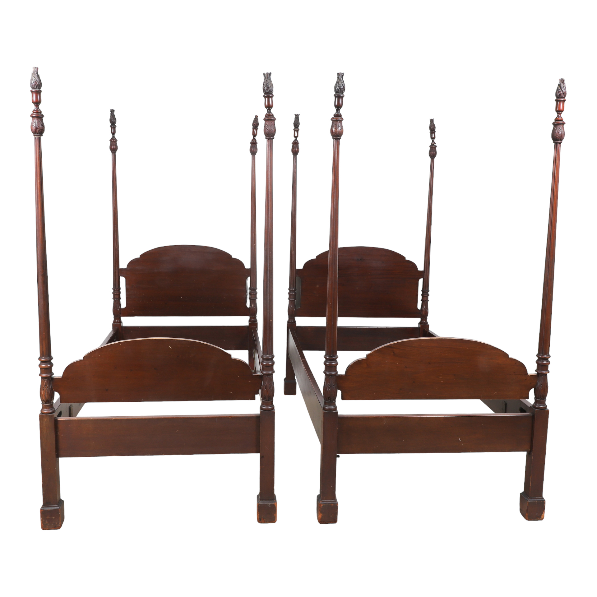 Pair Sheraton style mahogany 4 2e2171