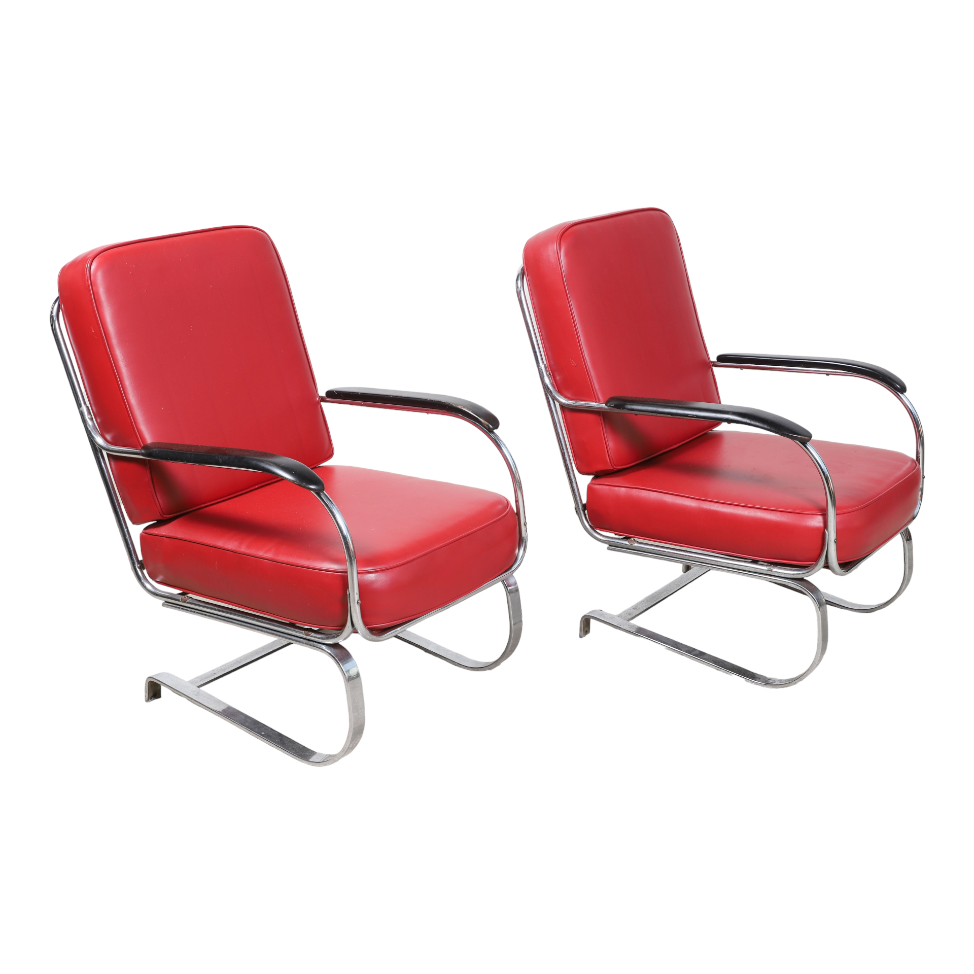 Pair Modern Design vinyl and chrome 2e2185