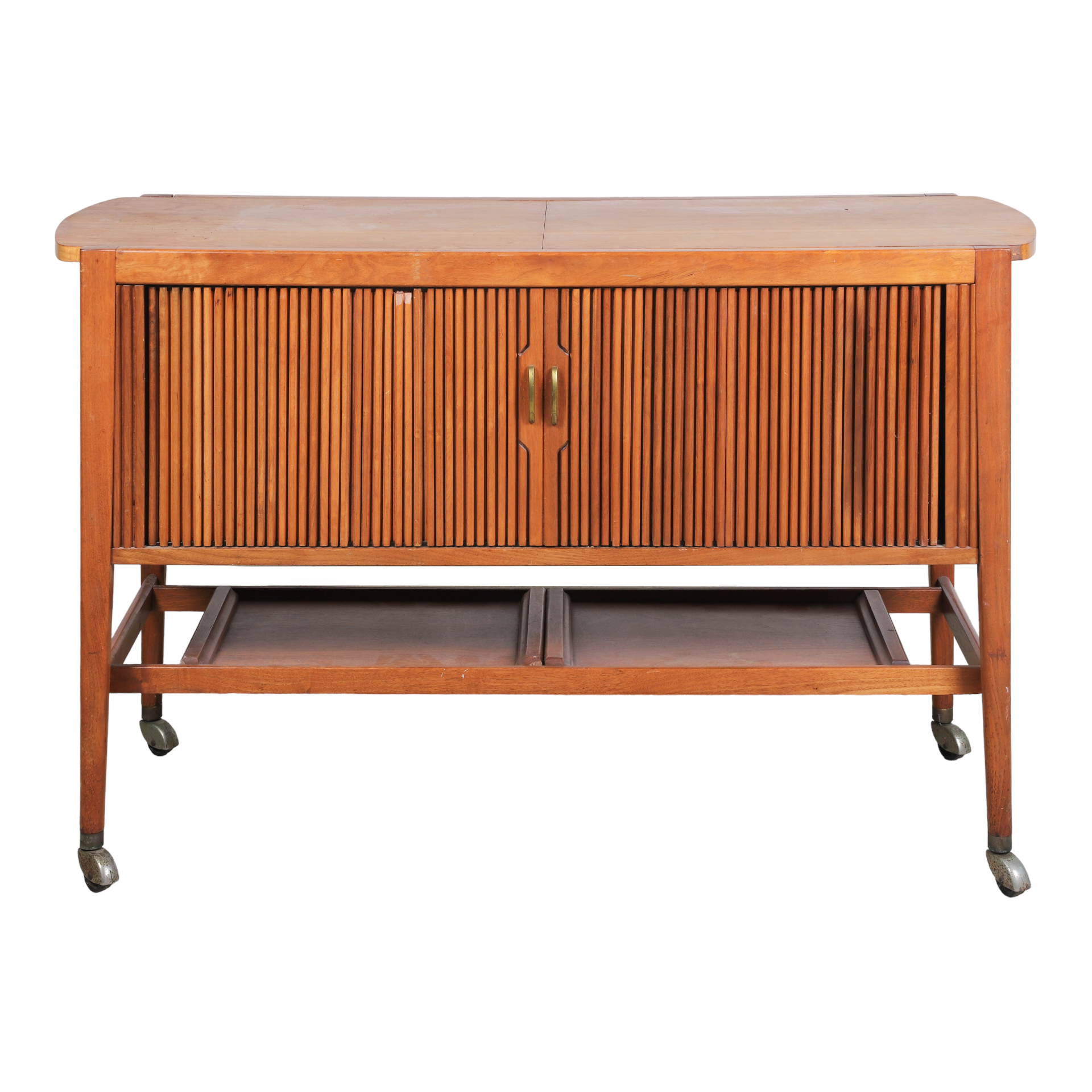 Danish Modern teak server barcart  2e2186