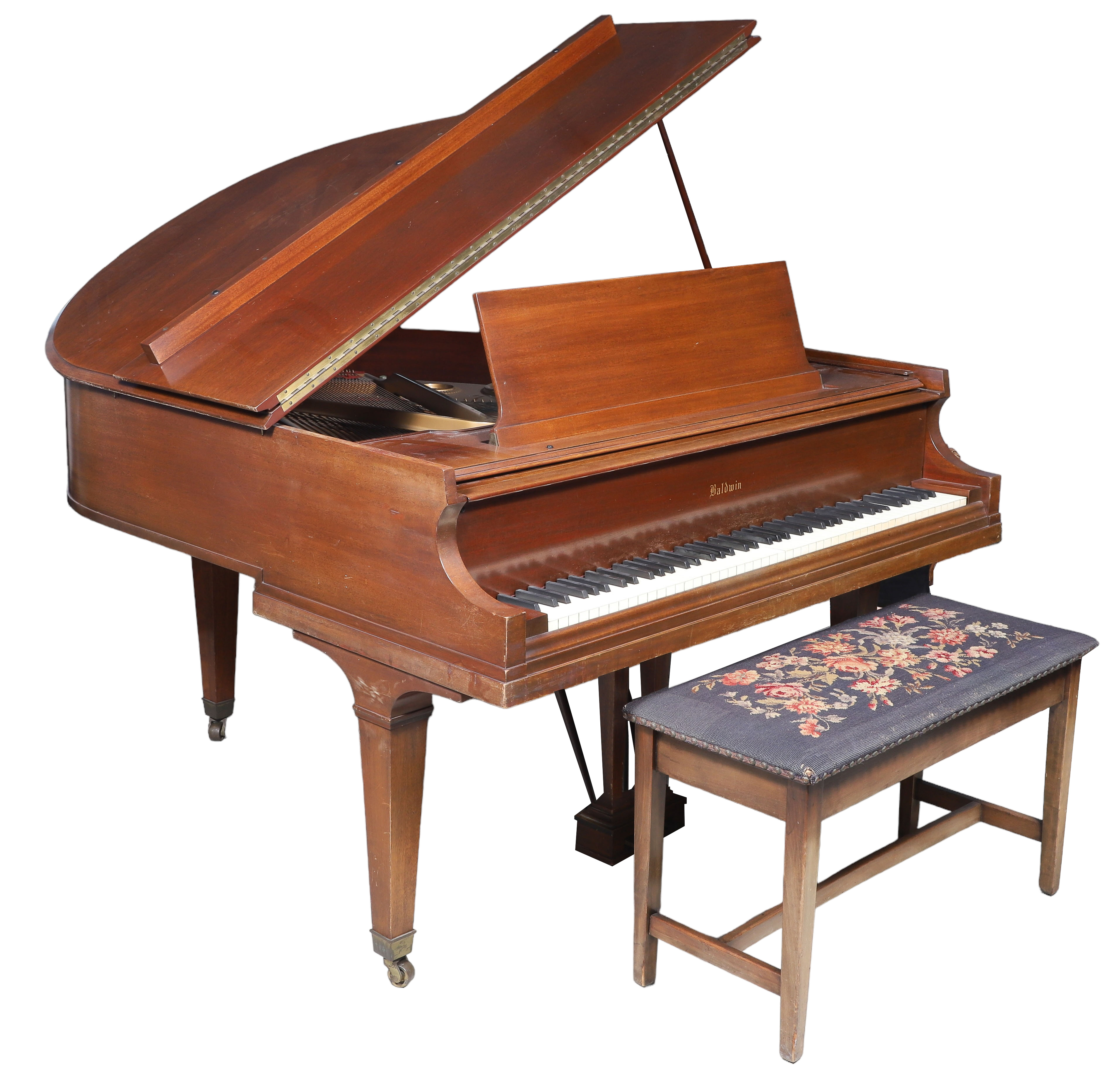 Baldwin mahogany baby grand piano
