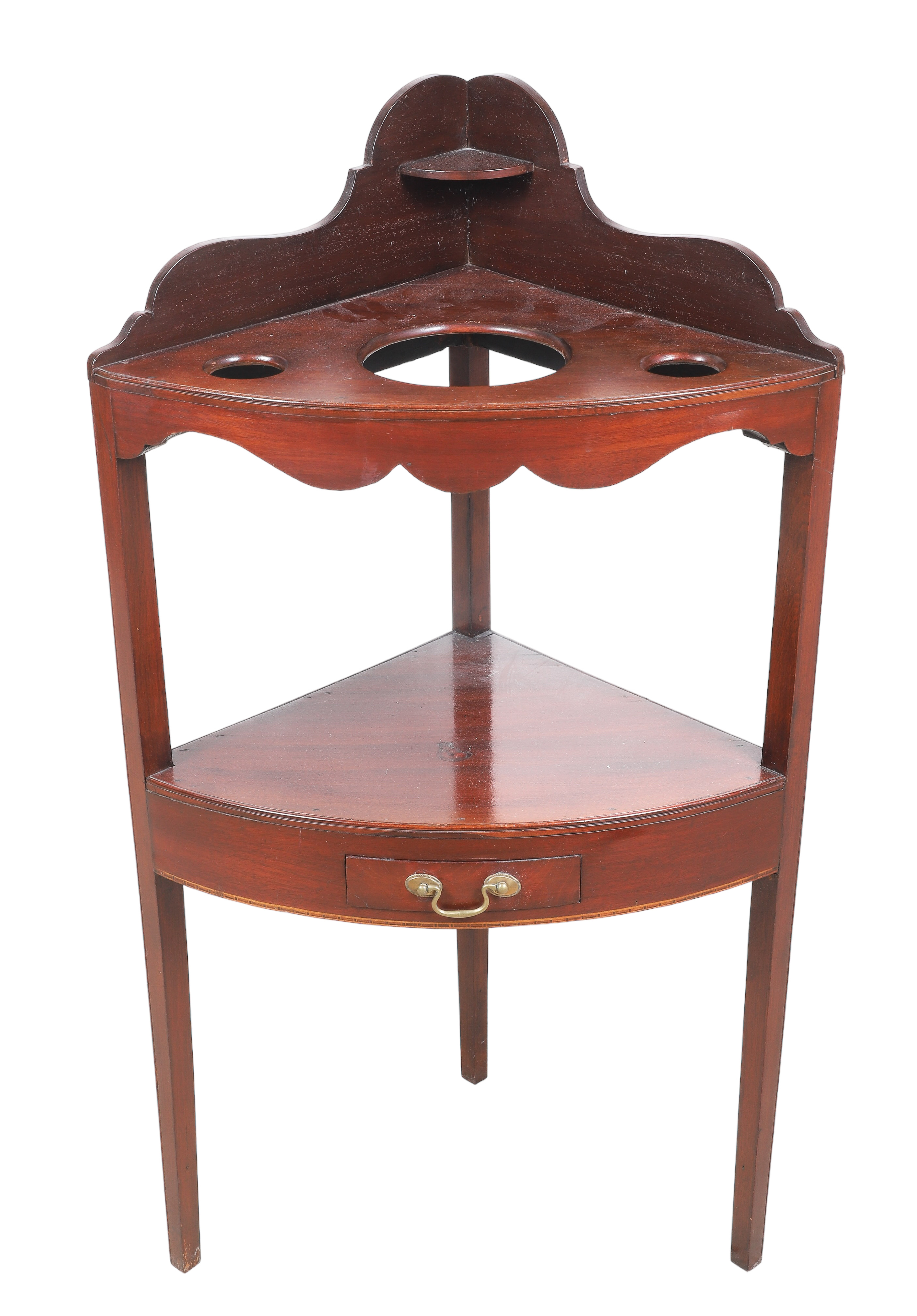 Georgian Mahogany corner washstand  2e2180