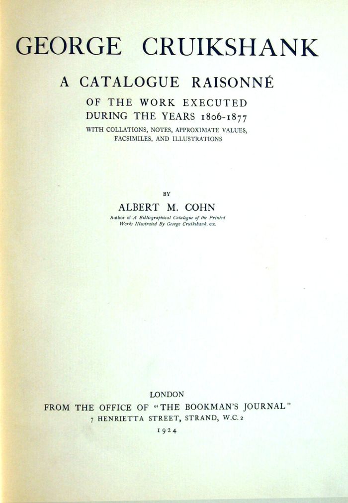 1 vol.  Cohn, Albert M. George